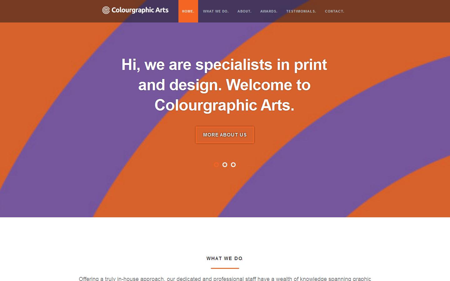 Colourgraphic Arts Website