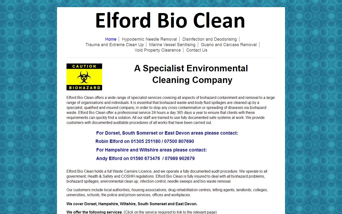 Elford Bio Clean Website