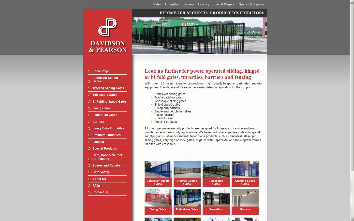 Davidson & Pearson Ltd Website