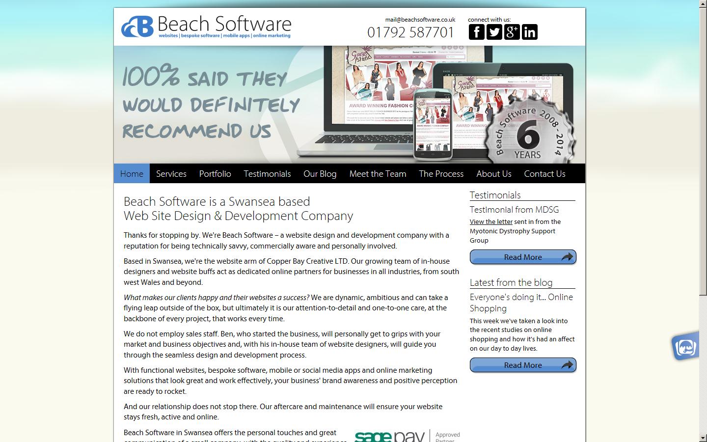 Beach Software Website