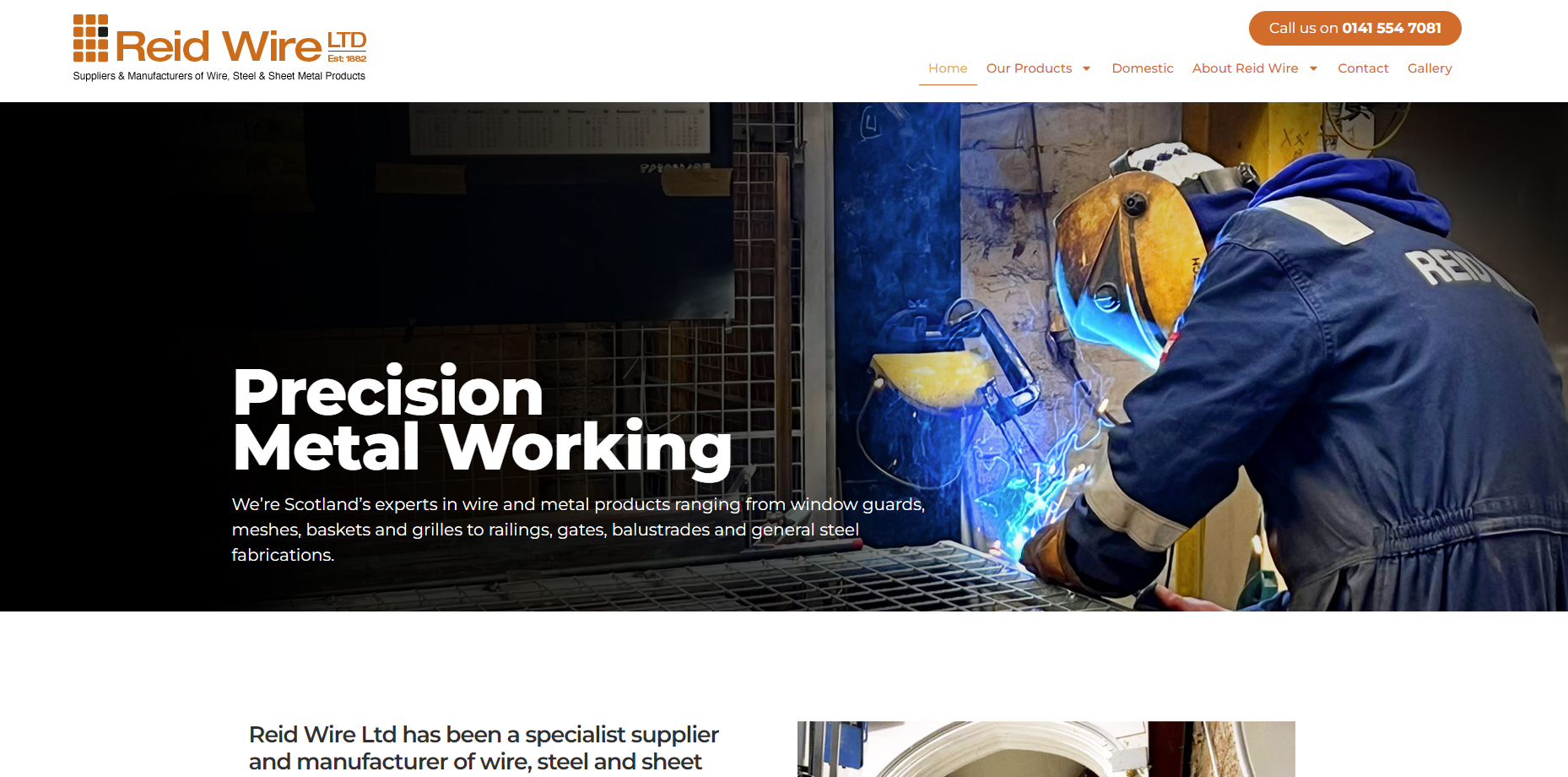 Reid Wire Ltd Website