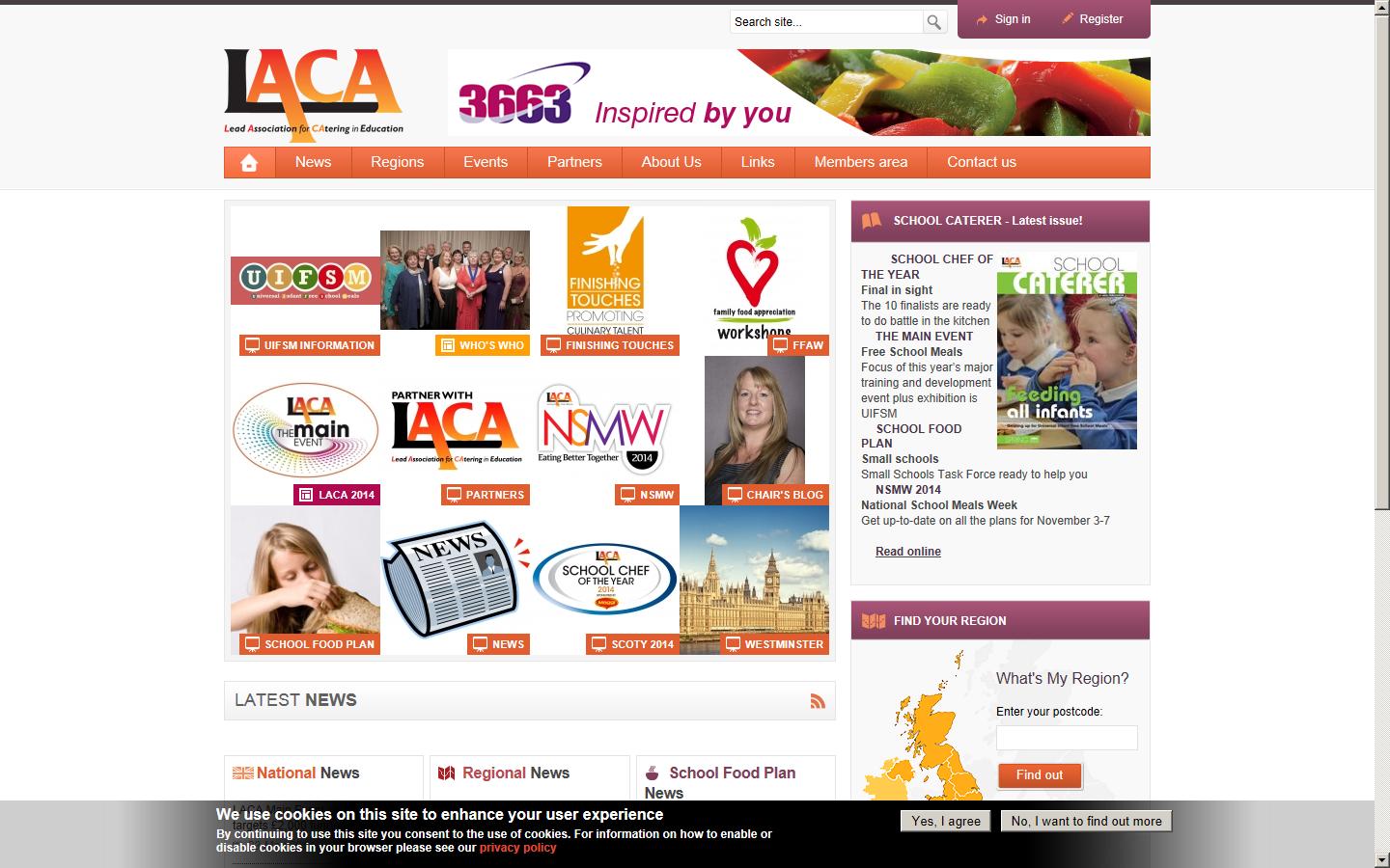 Local Authority Caterers Association Website