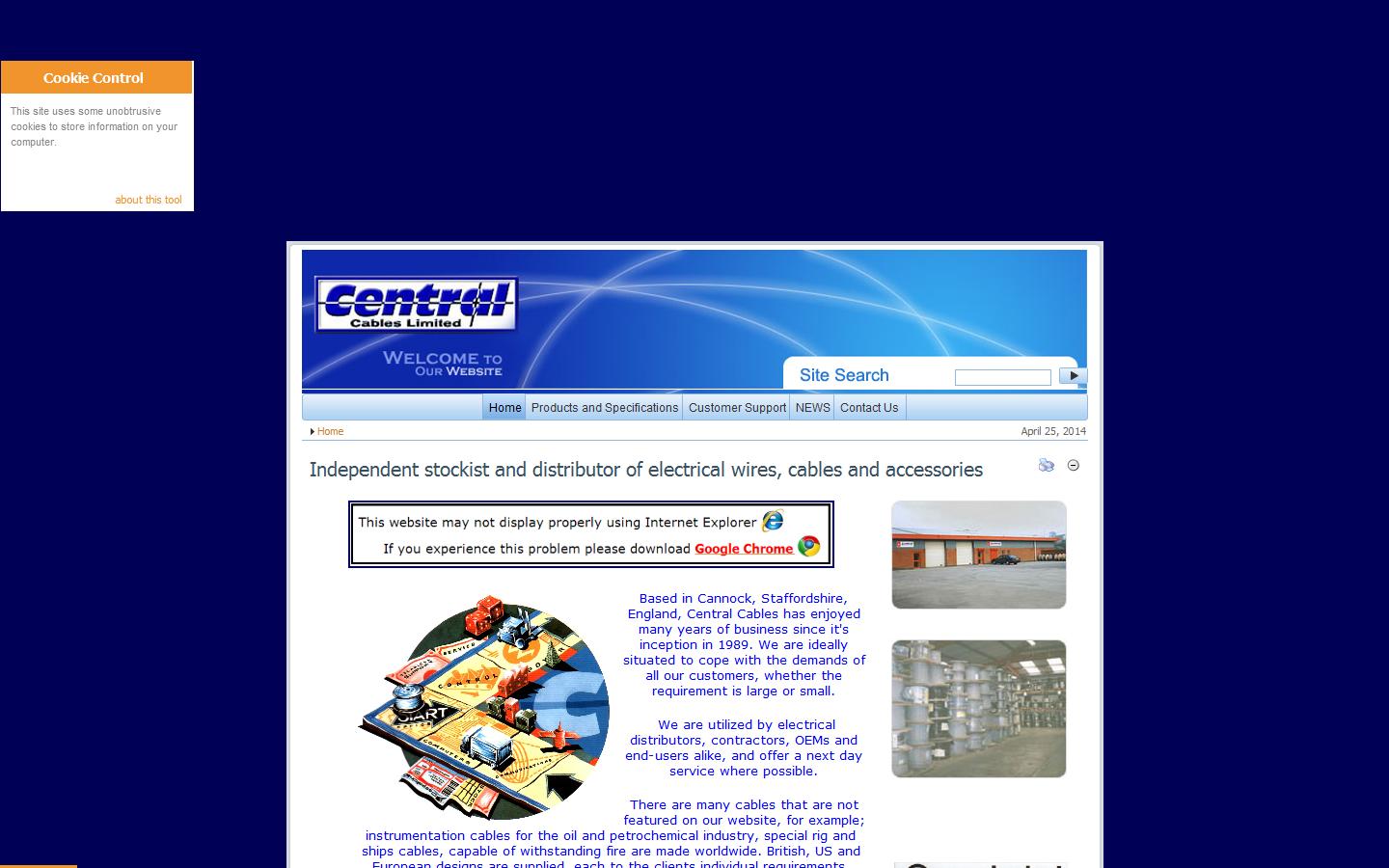 Central Cables Ltd Website