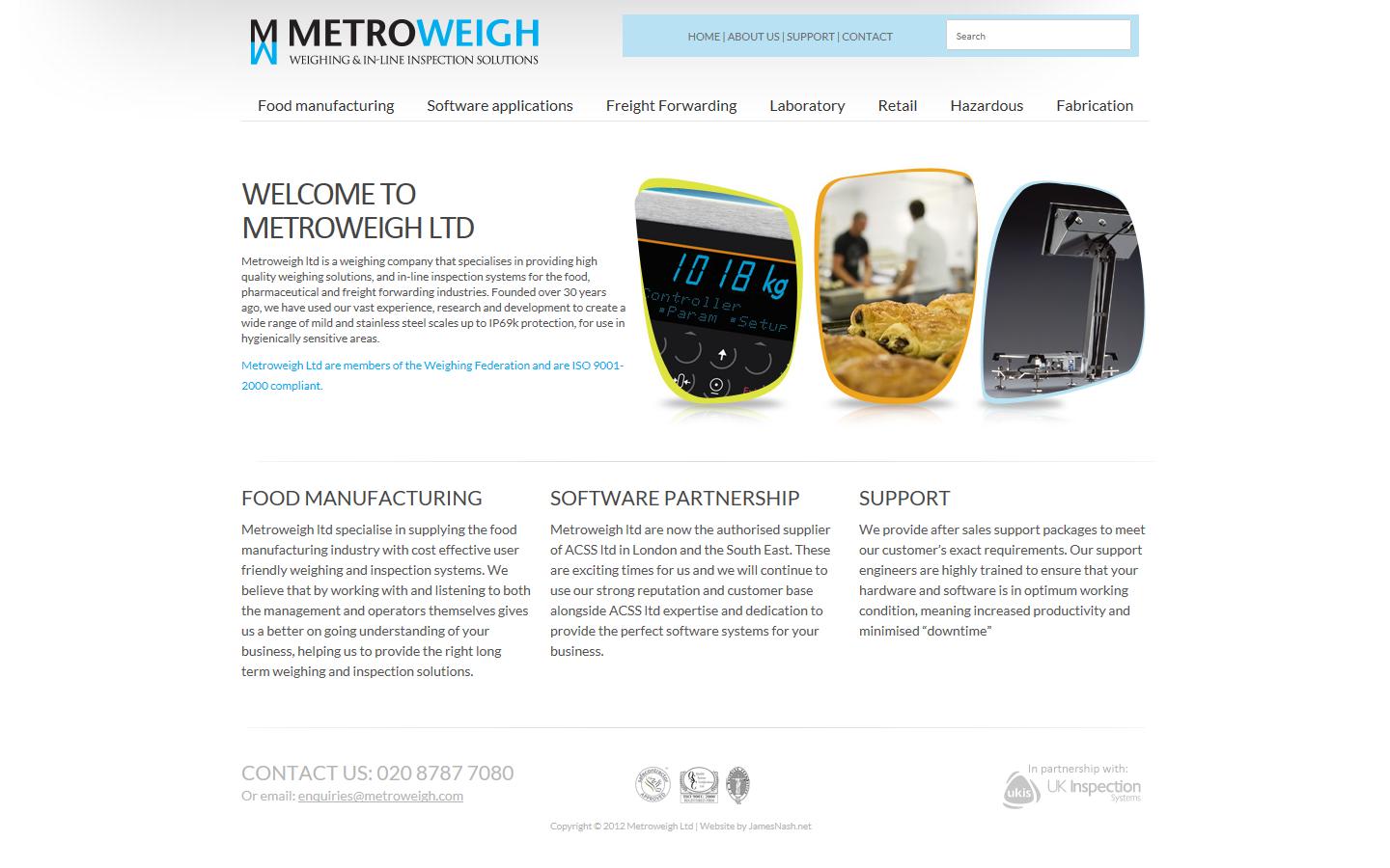 Metroweigh Ltd Website