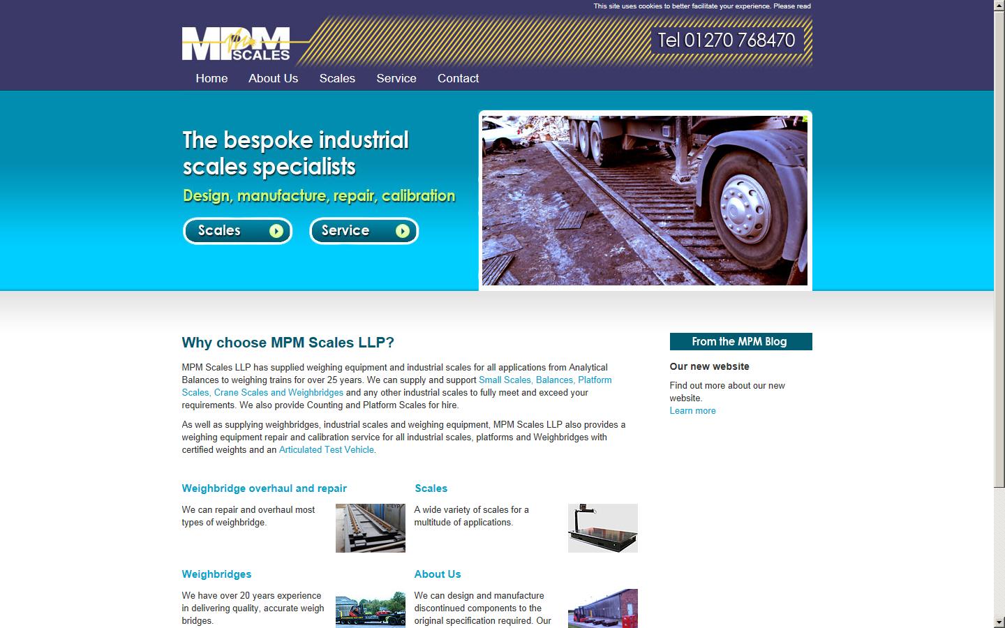 M P M Scales & Fabrications Website