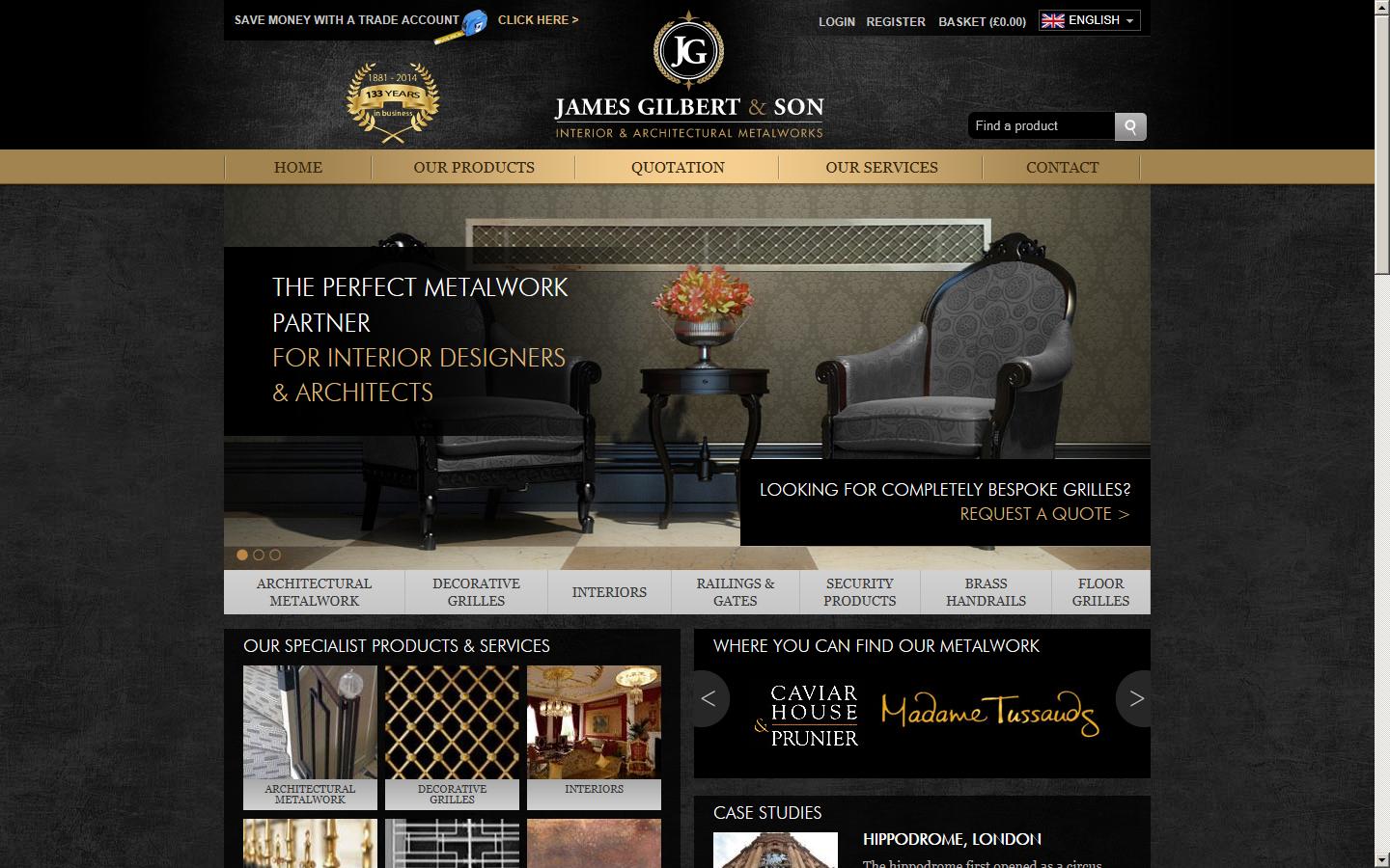 James Gilbert and Son Website
