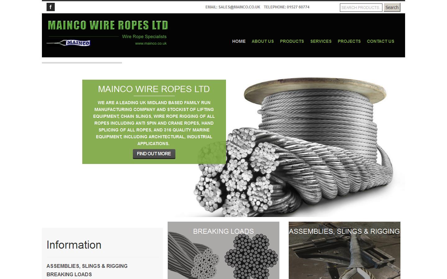 Mainco Wire Ropes Ltd Website
