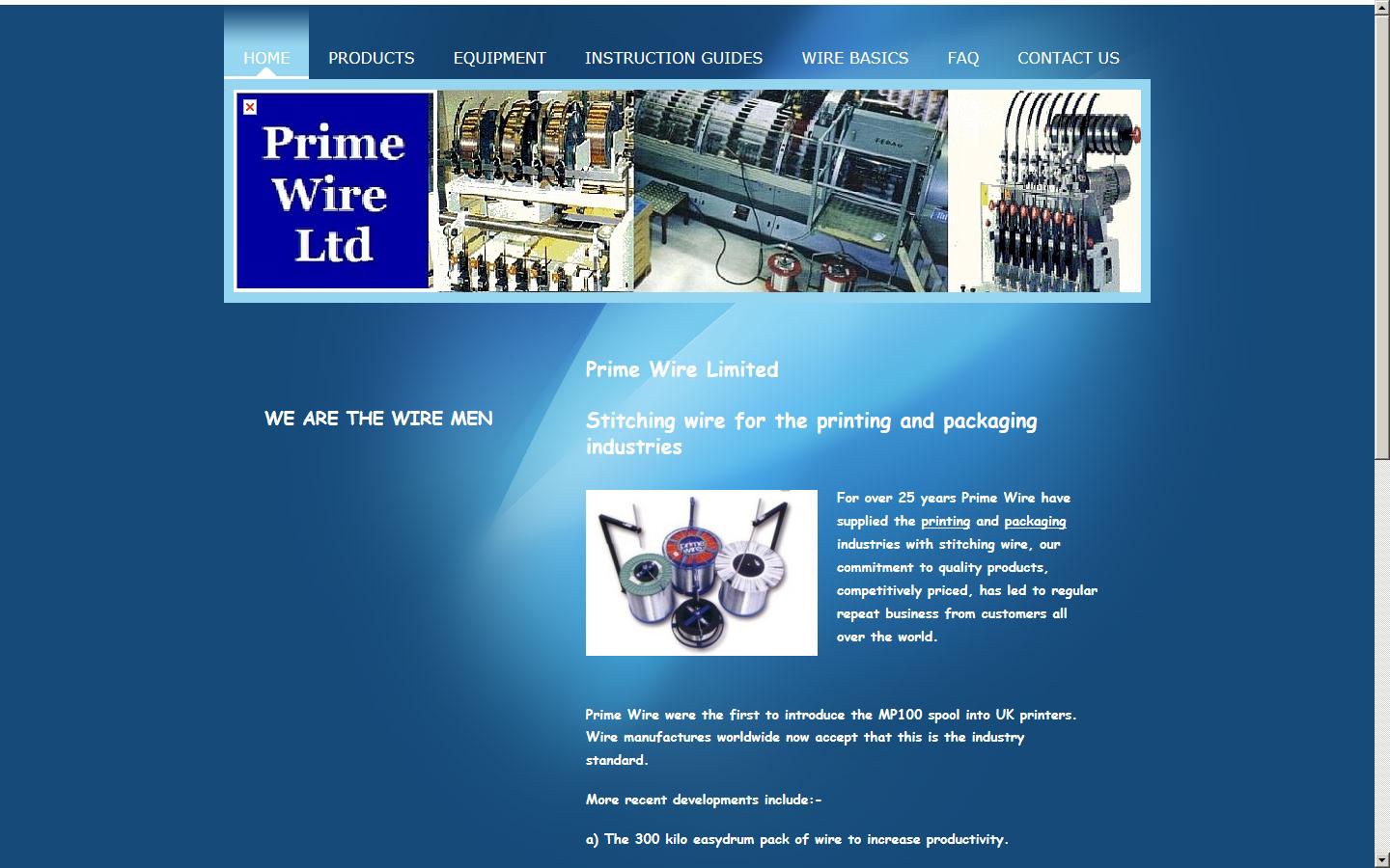 Prime Wire Ltd Website