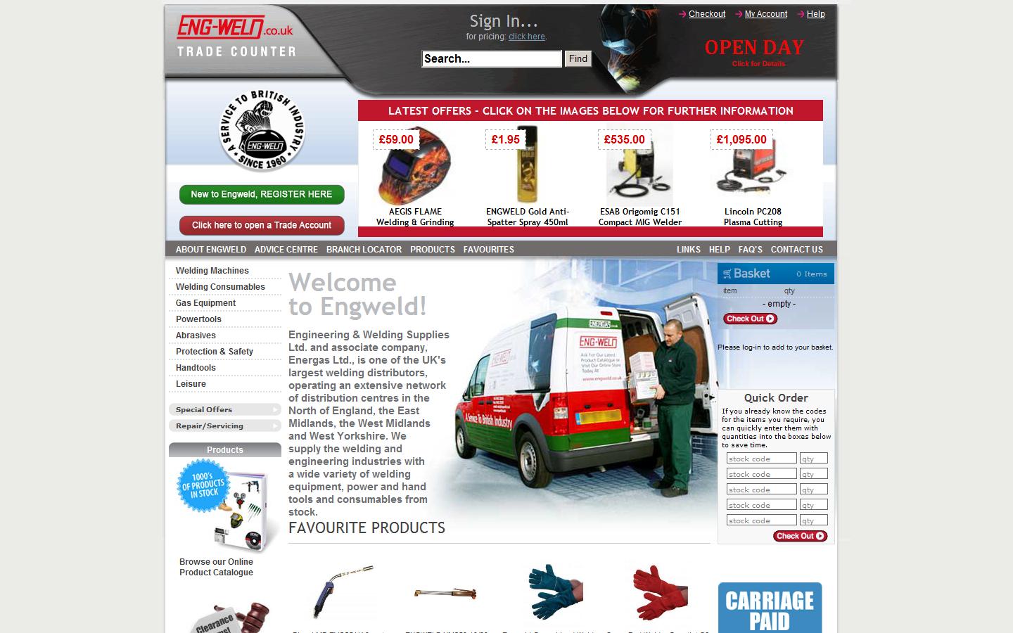 Engineering & Welding Supplies Ltd Website