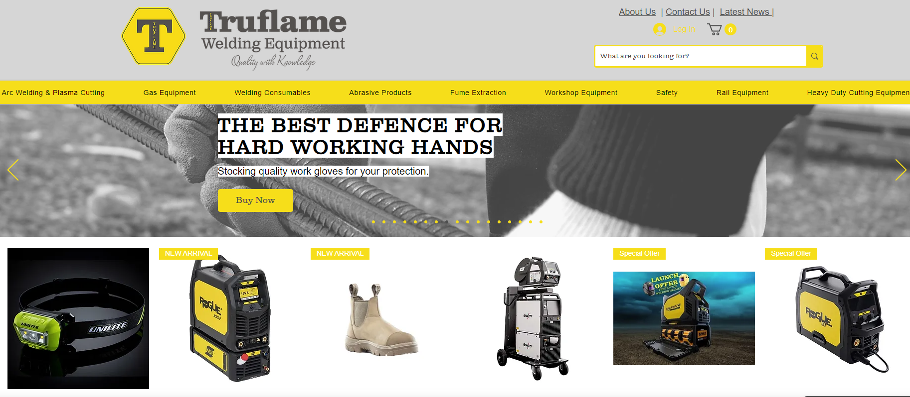 Truflame (Welding Equipment) Ltd Website