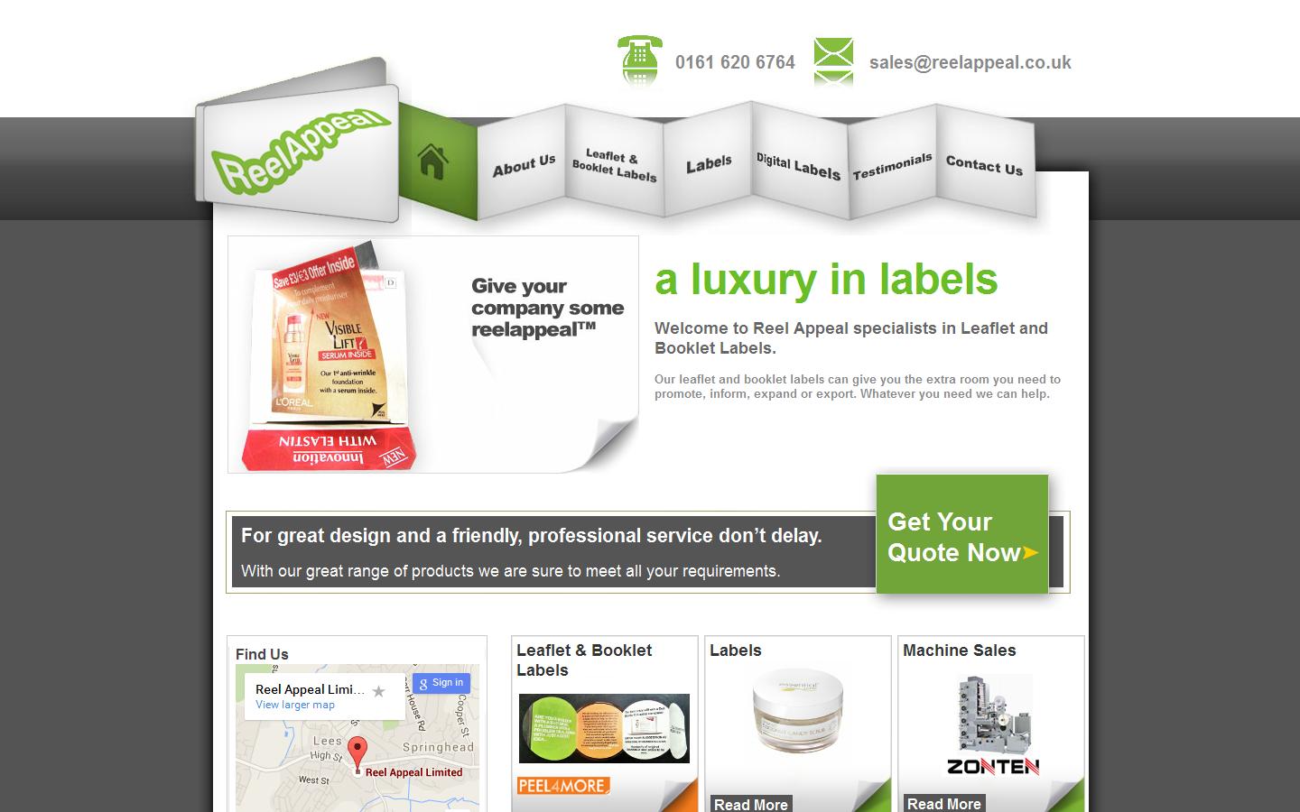 Reel Appeal Ltd Website