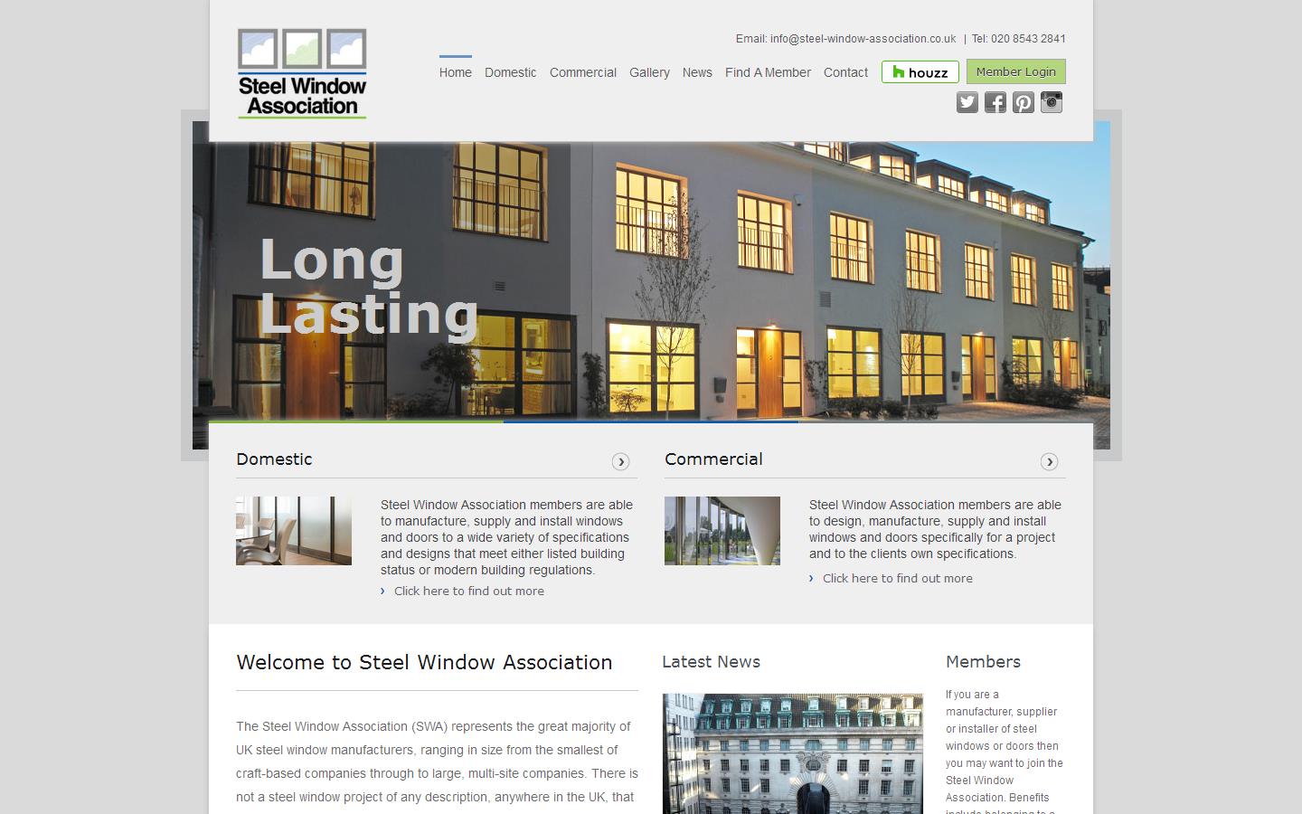 Steel Window Association Website