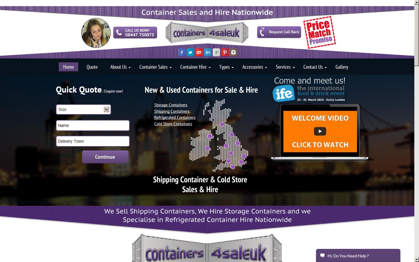 Containers 4 Sale UK Ltd Website