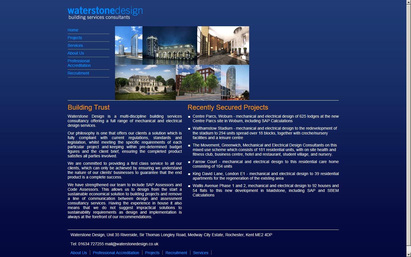 Waterstone Design Website