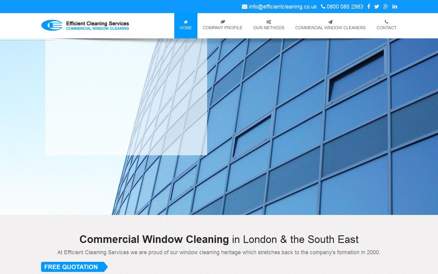 Efficient Cleaning Services Limited Website