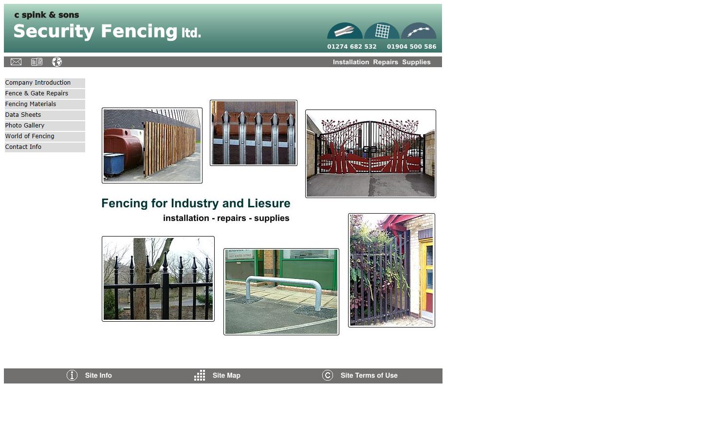 C. Spink Security Fencing Website