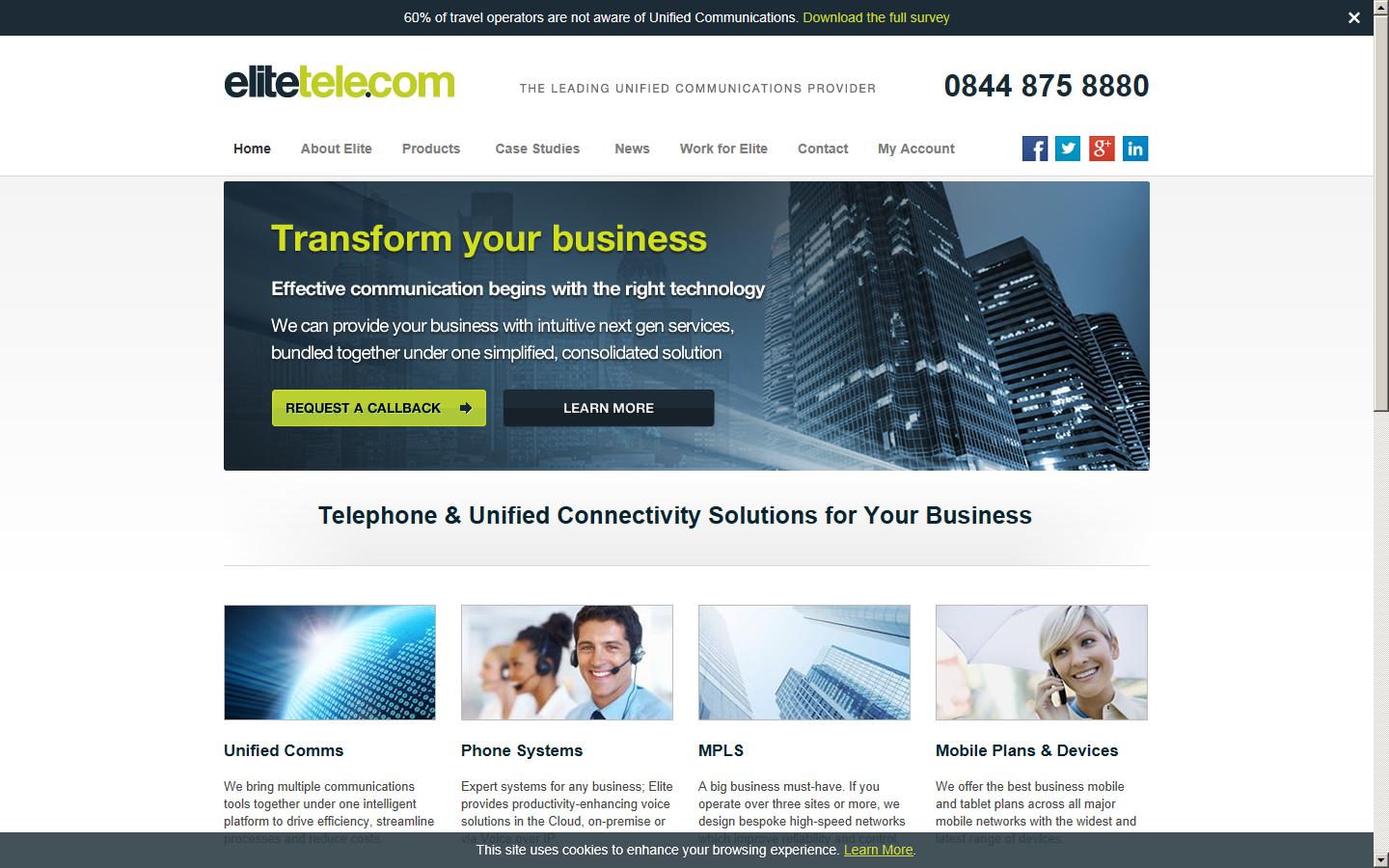 Elite Telecom Website