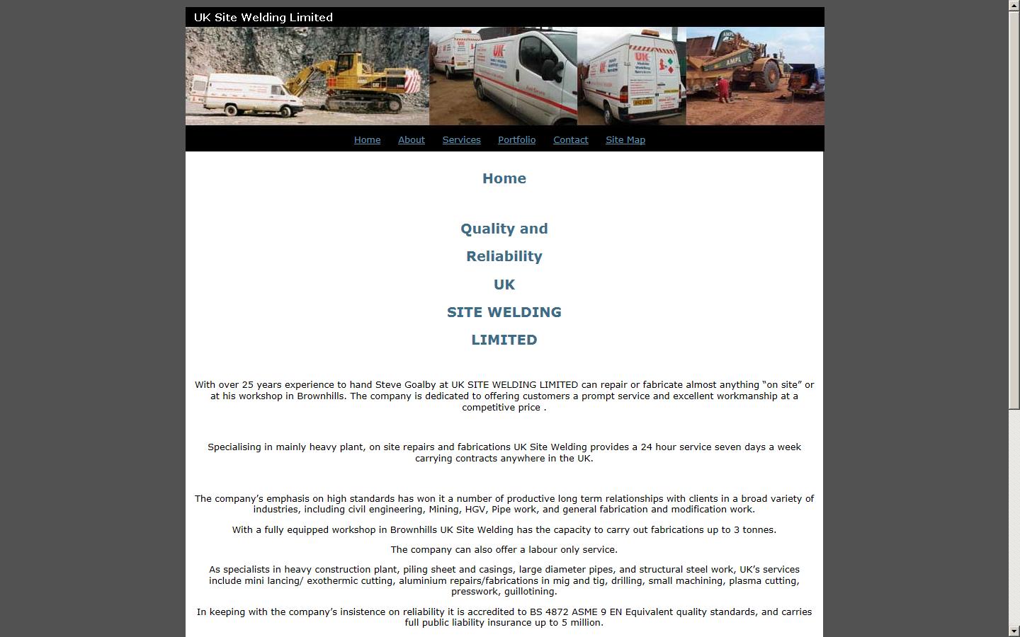 UK Site Welding Ltd Website