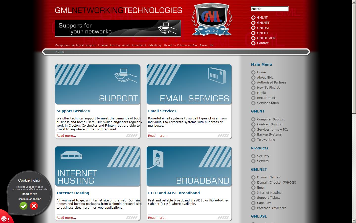 GML Networking Technologies Website