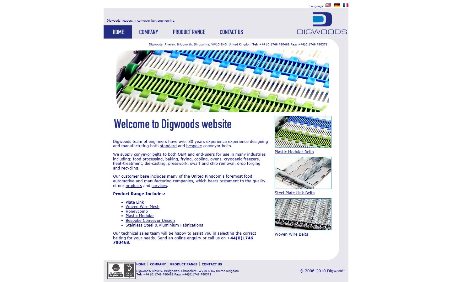 Digwoods Ltd Website