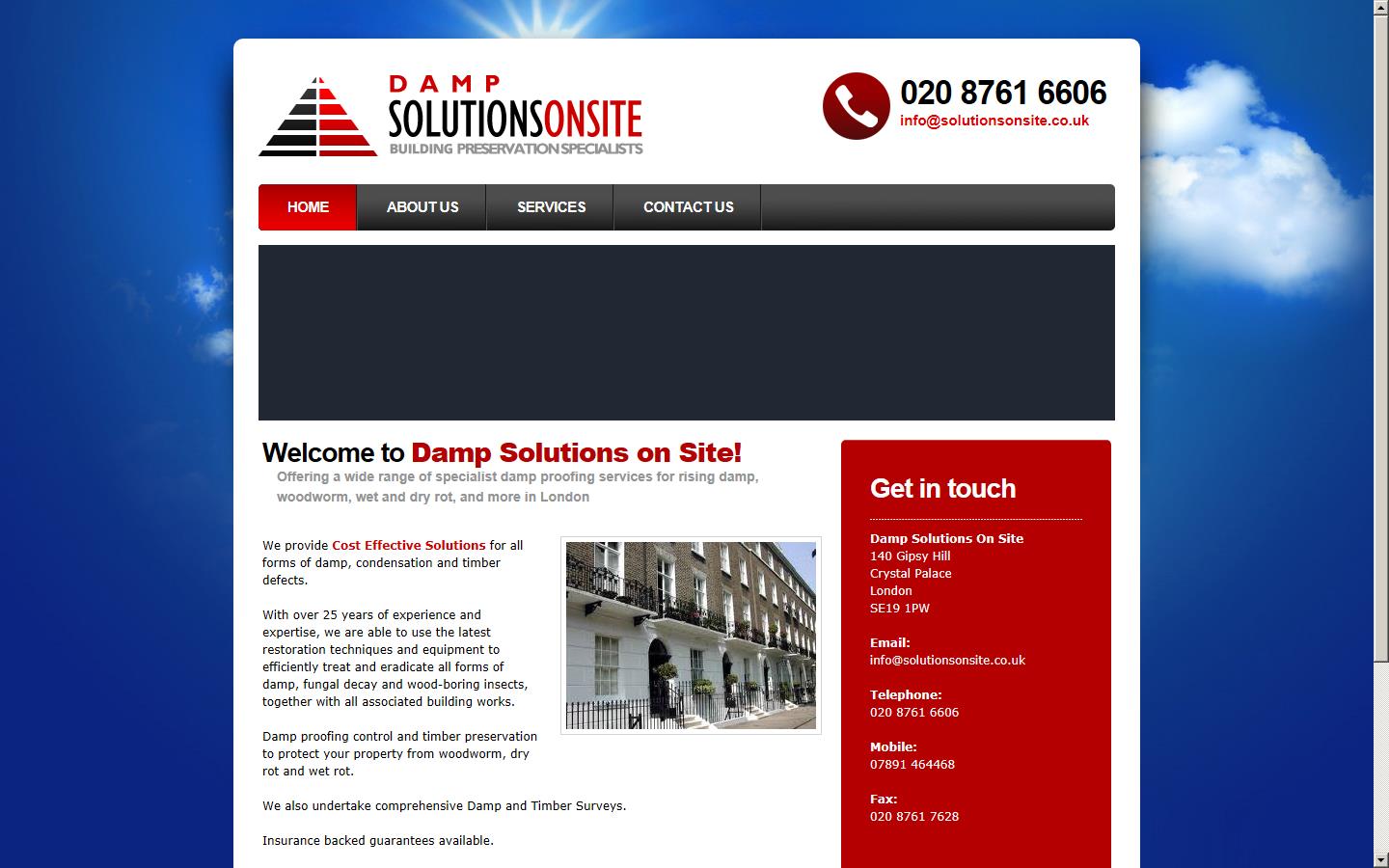 Damp Solutions On Site Website