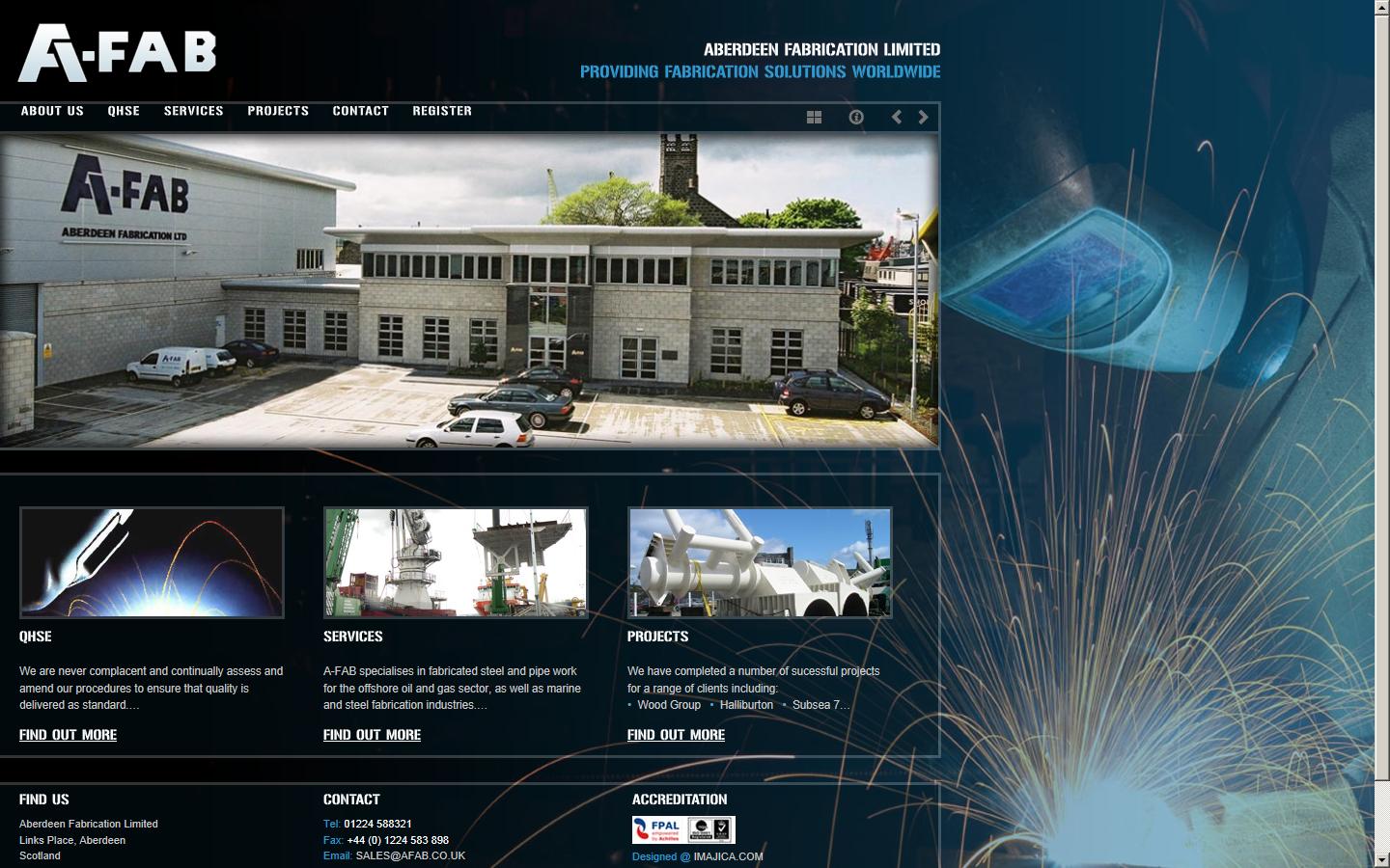 Aberdeen Fabrication Ltd Website