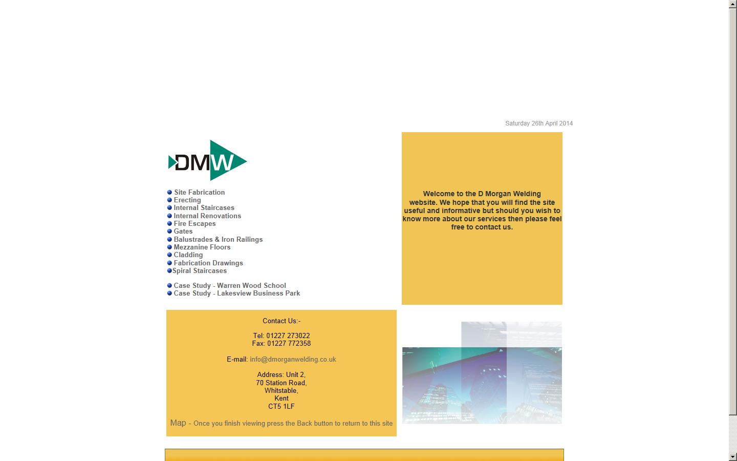 D Morgan Welding Ltd Website