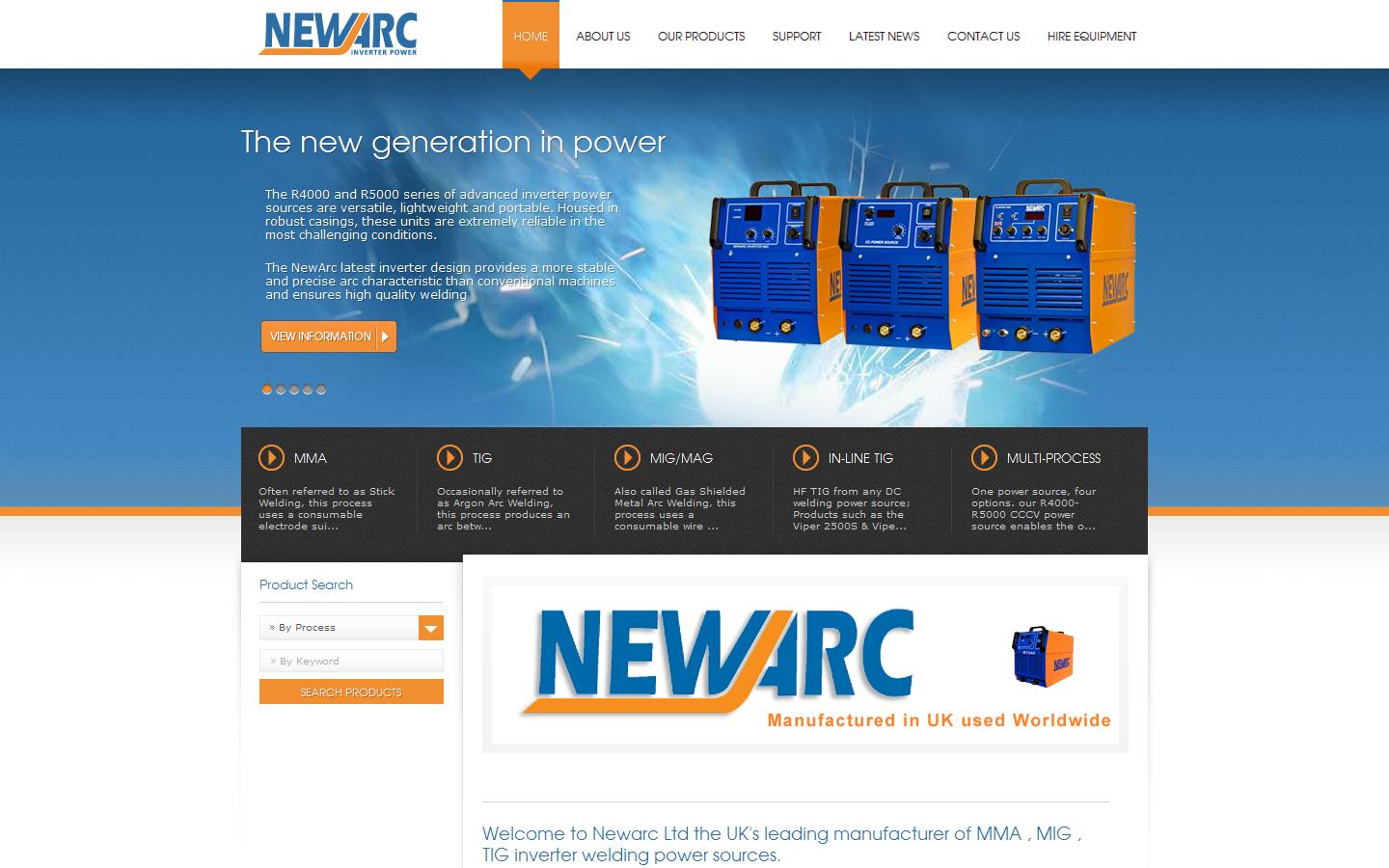 Newarc (Equipment) Ltd Website
