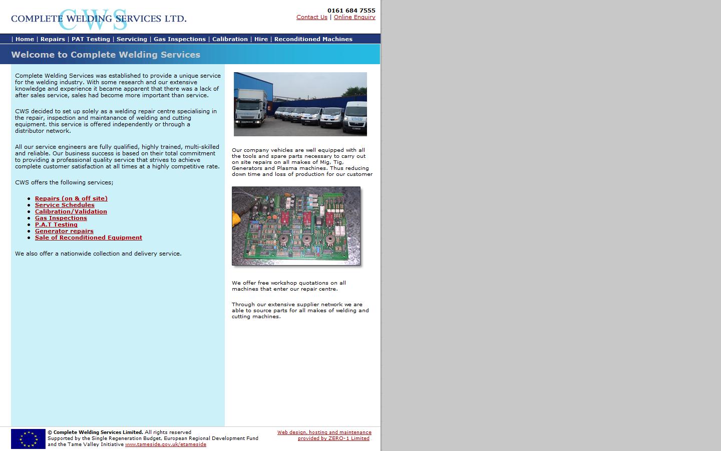 Complete Welding Services Ltd Website