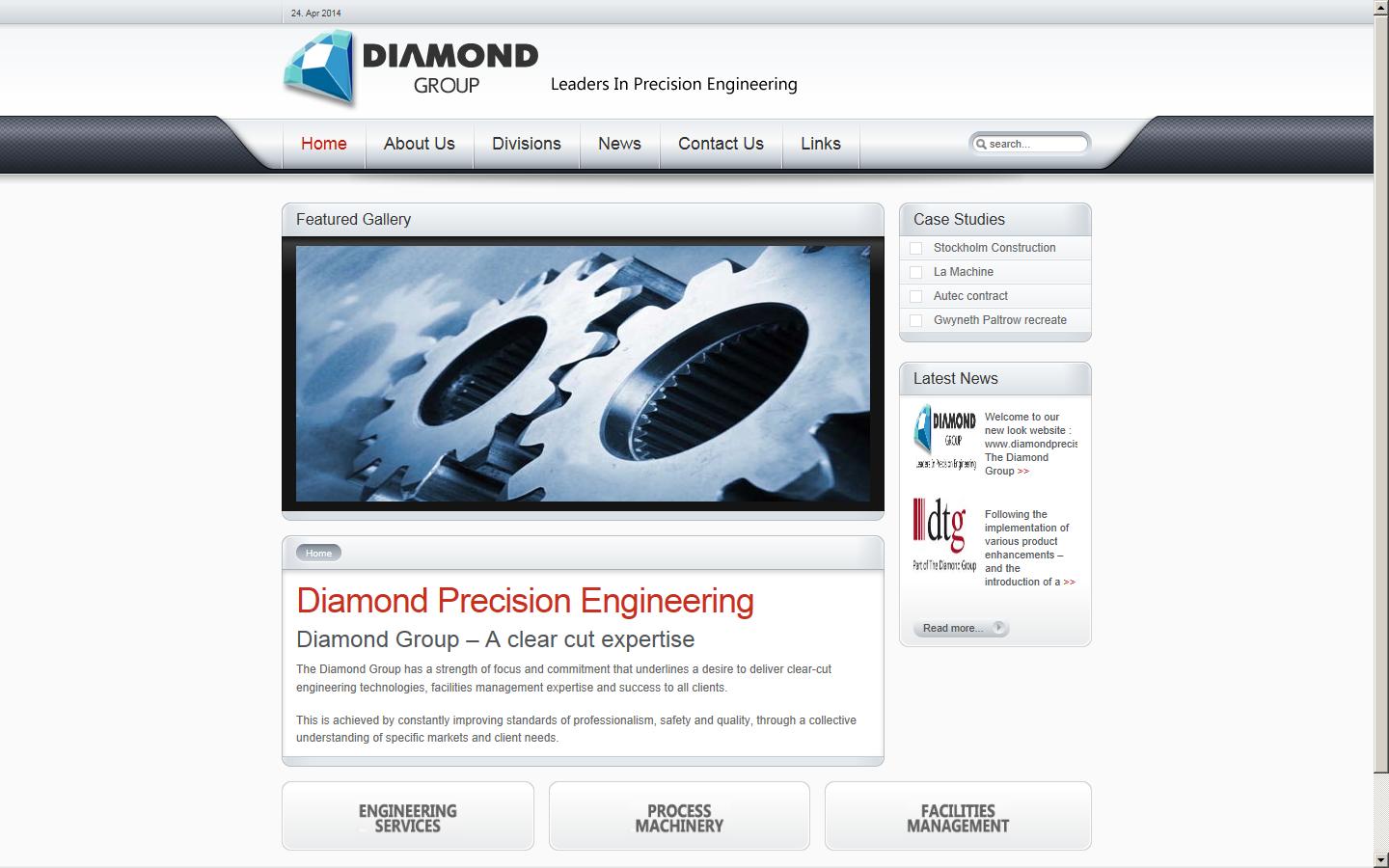 Diamond Precision Engineering Website