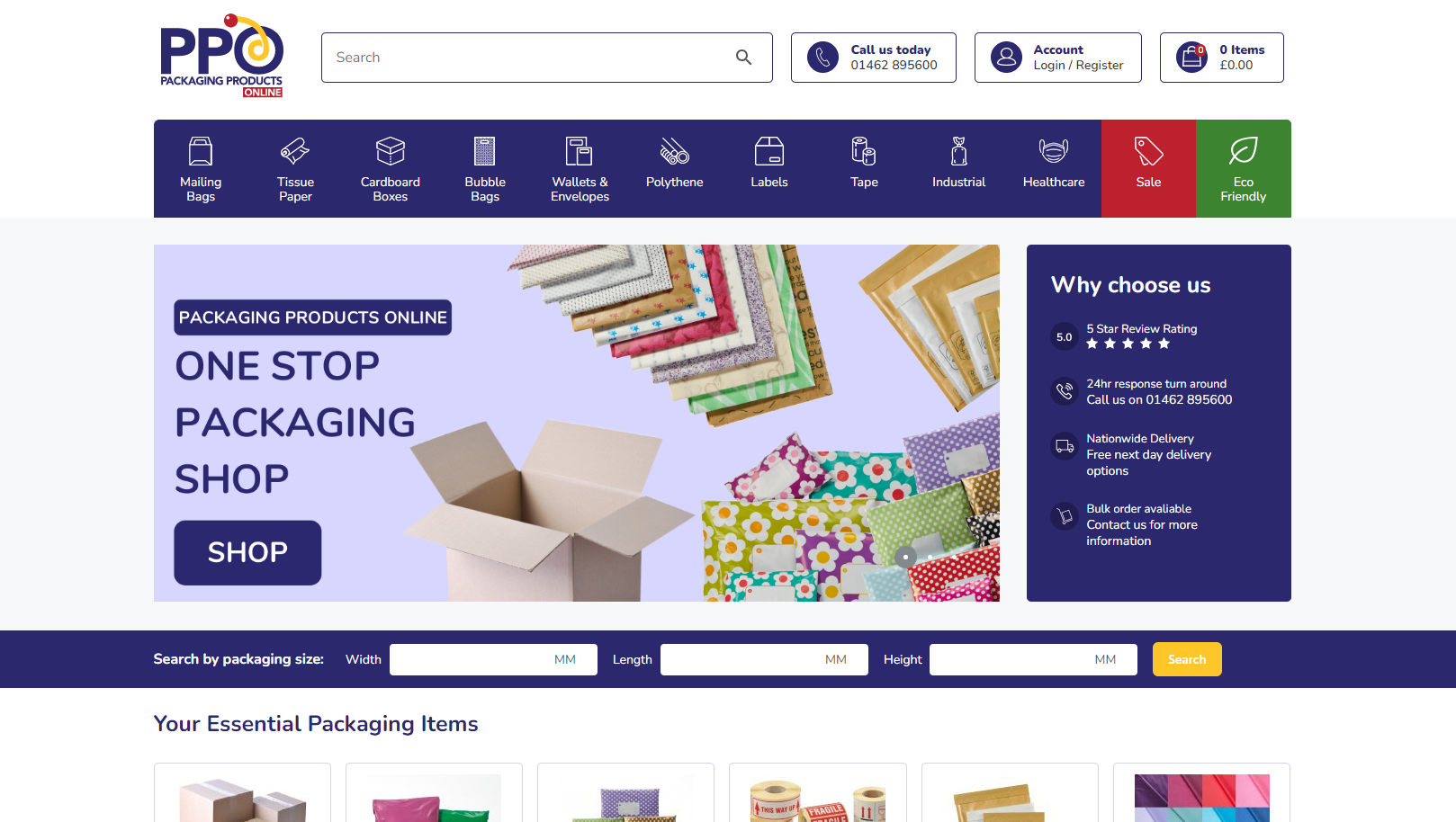 Packaging Products Online Website