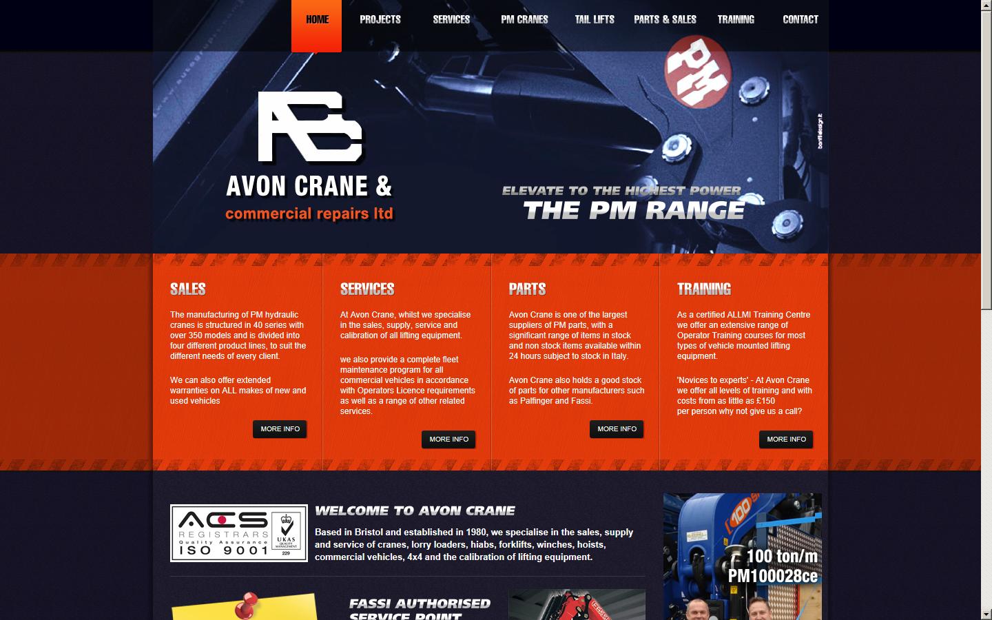 Avon Crane & Commercial Repairs Website