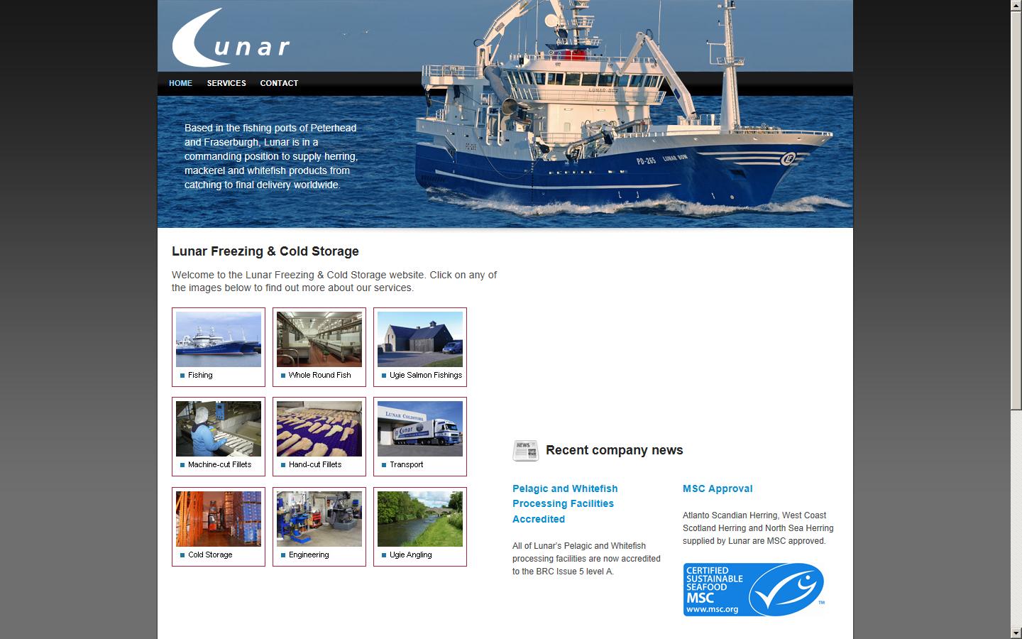 Lunar Freezing & Cold Storage Co Ltd Website