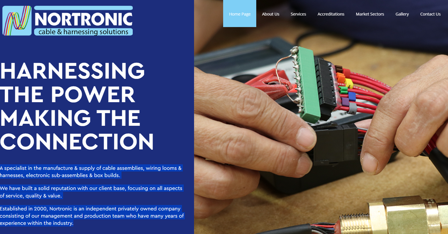 Nortronic Cable Harnessing Ltd Website