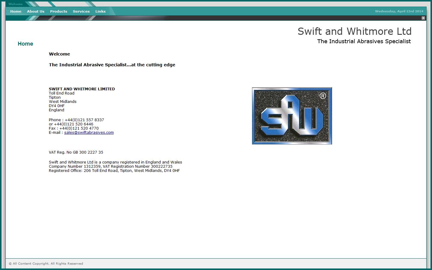 Swift Abrasive Wheels Website