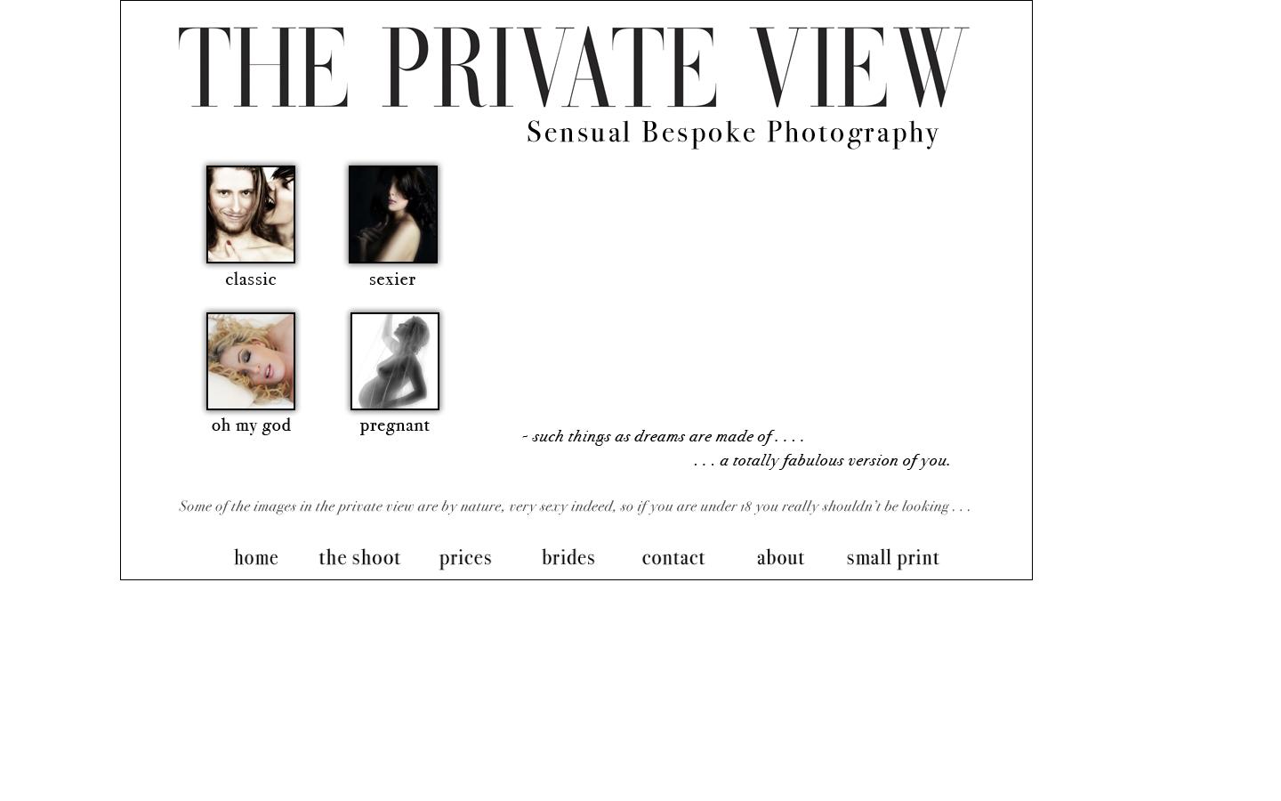 The Private View Website