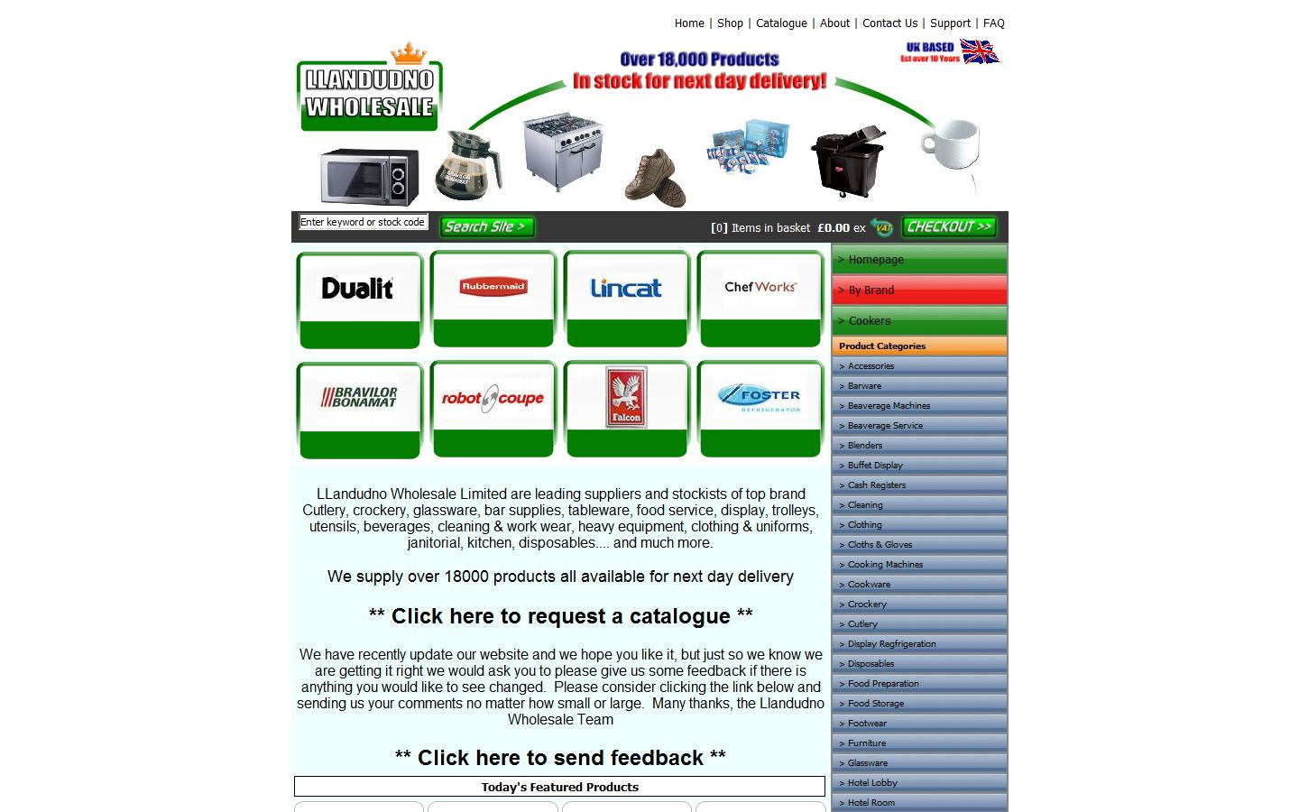 Llandudno Wholesale Ltd Website