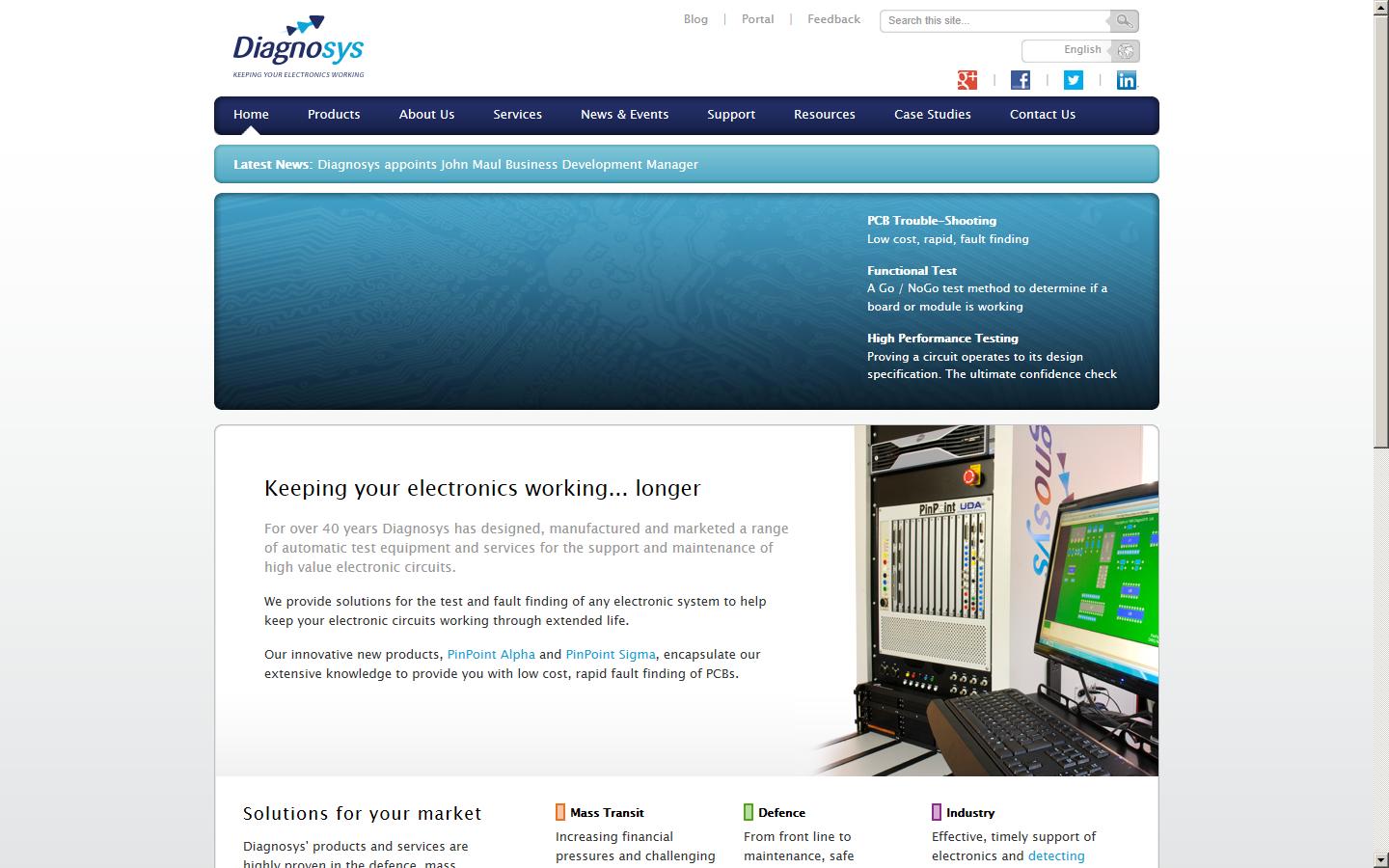 Diagnosys Ltd Website