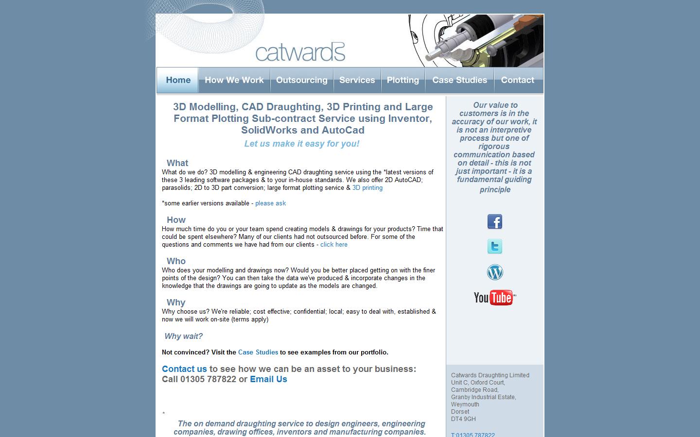 Catwards Draughting Ltd Website