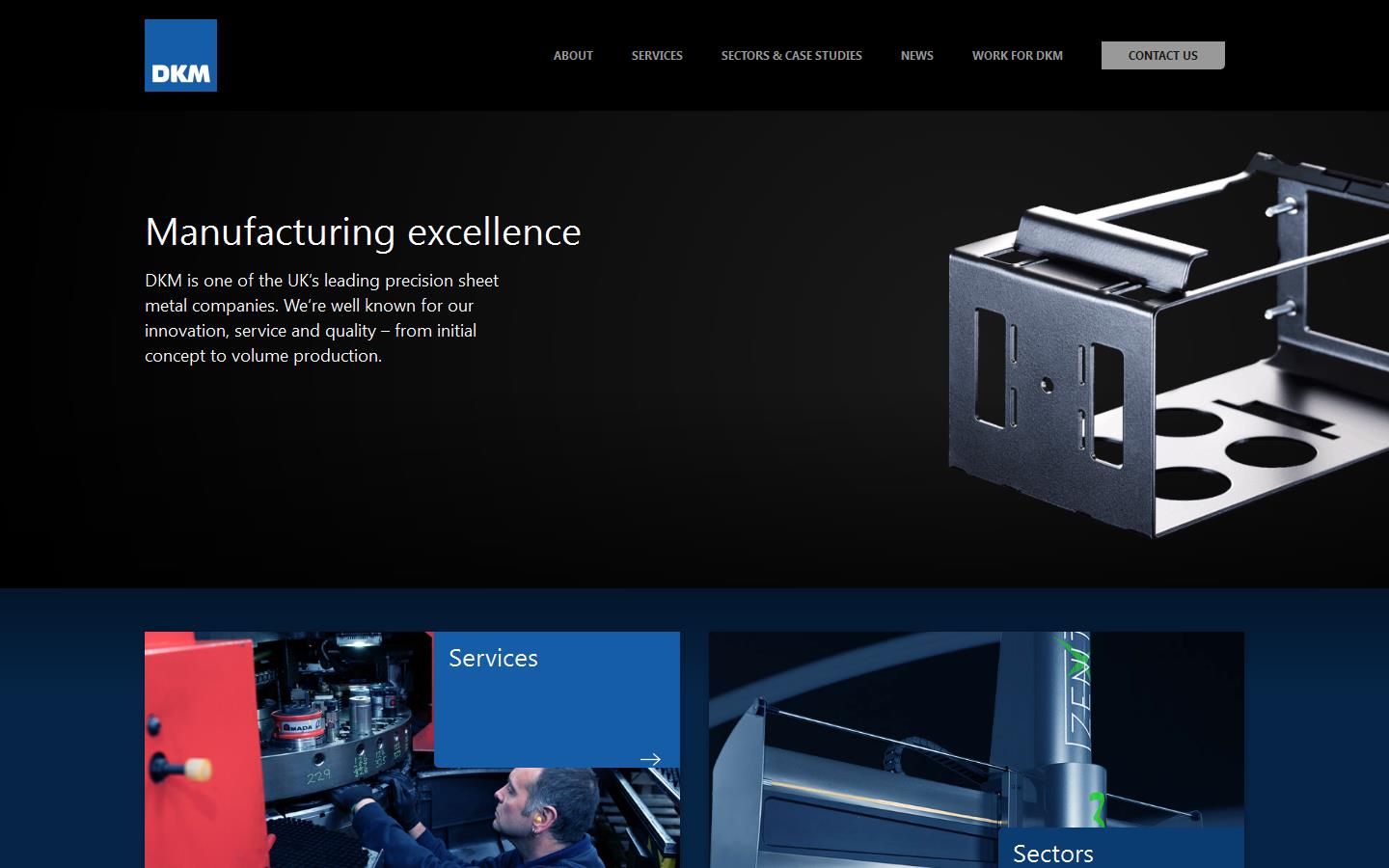 DKM Sheet Metal Website