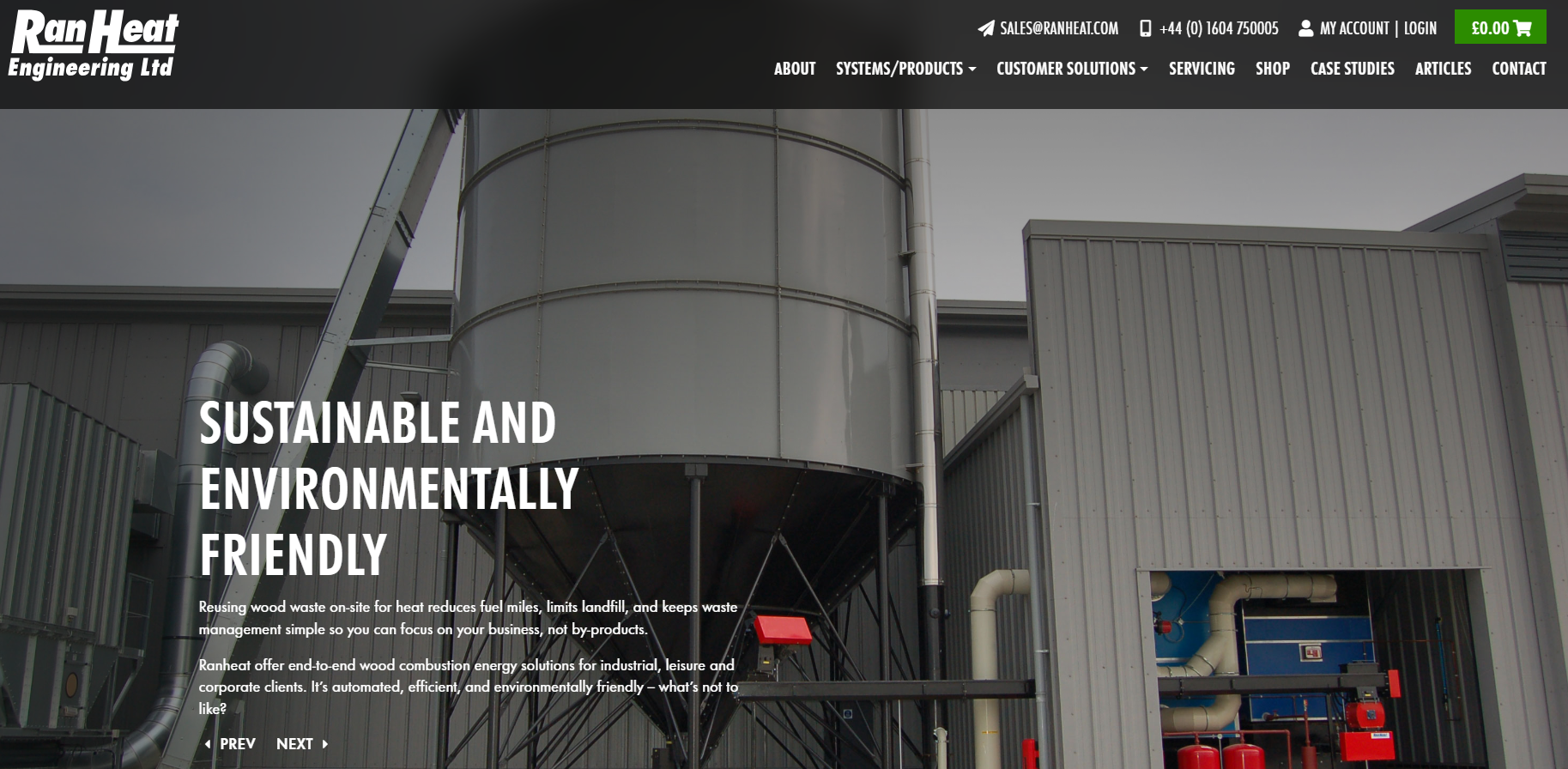Ranheat Engineering Ltd Website
