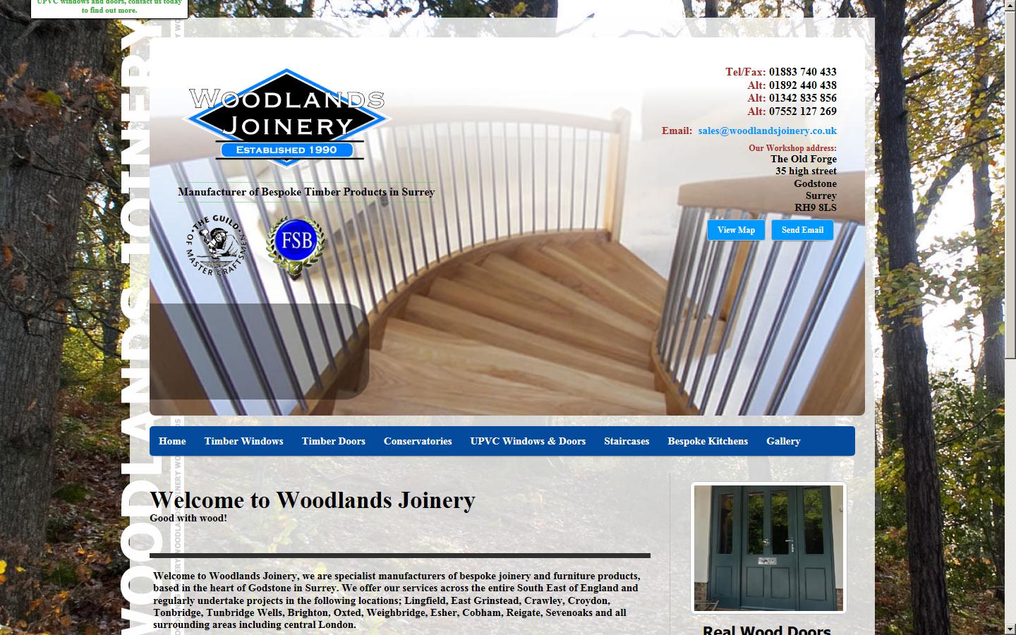 Woodlands Joinery Website