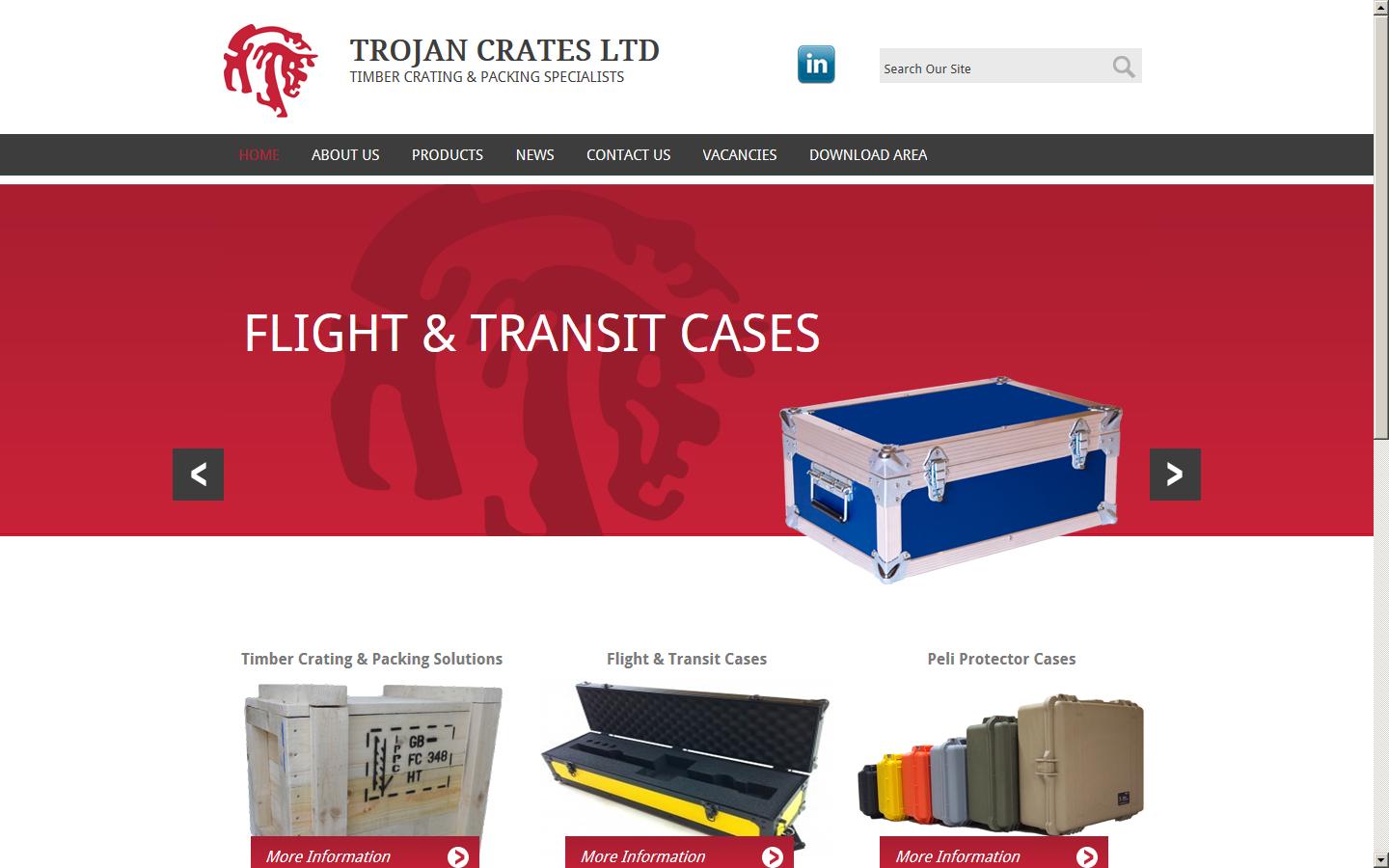 Trojan Crates Ltd Website