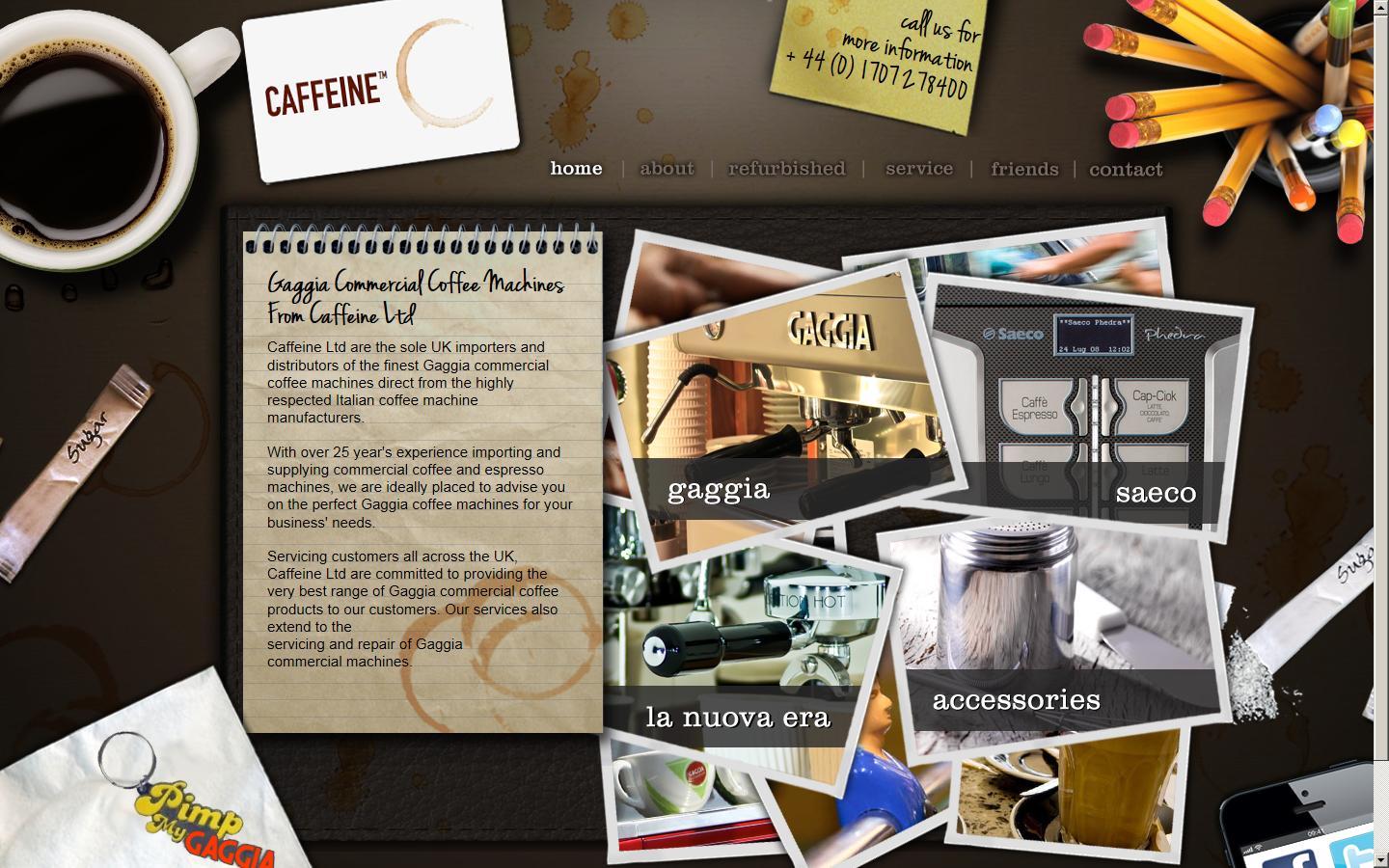 Caffeine Ltd Website