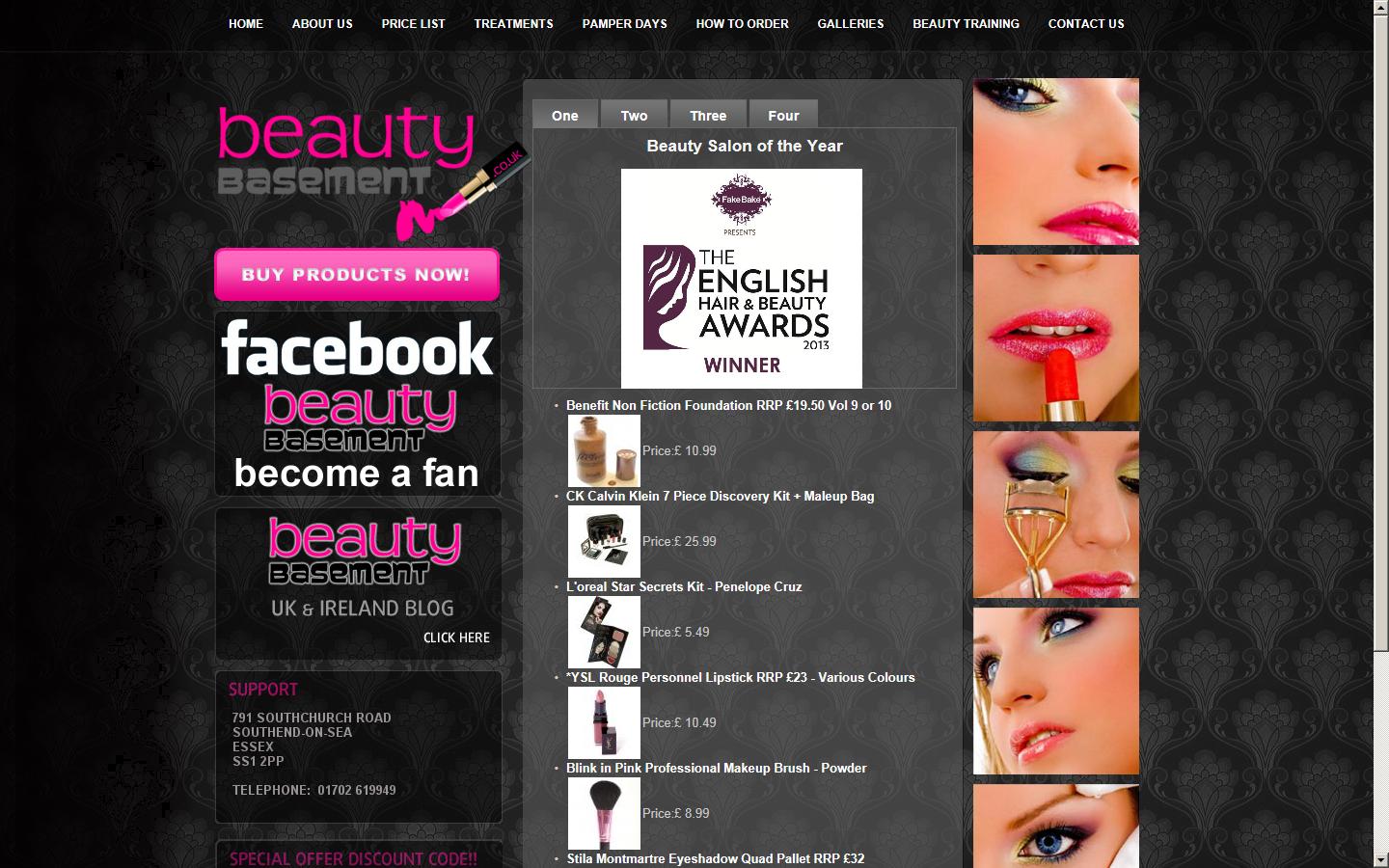 Beauty Basement Website