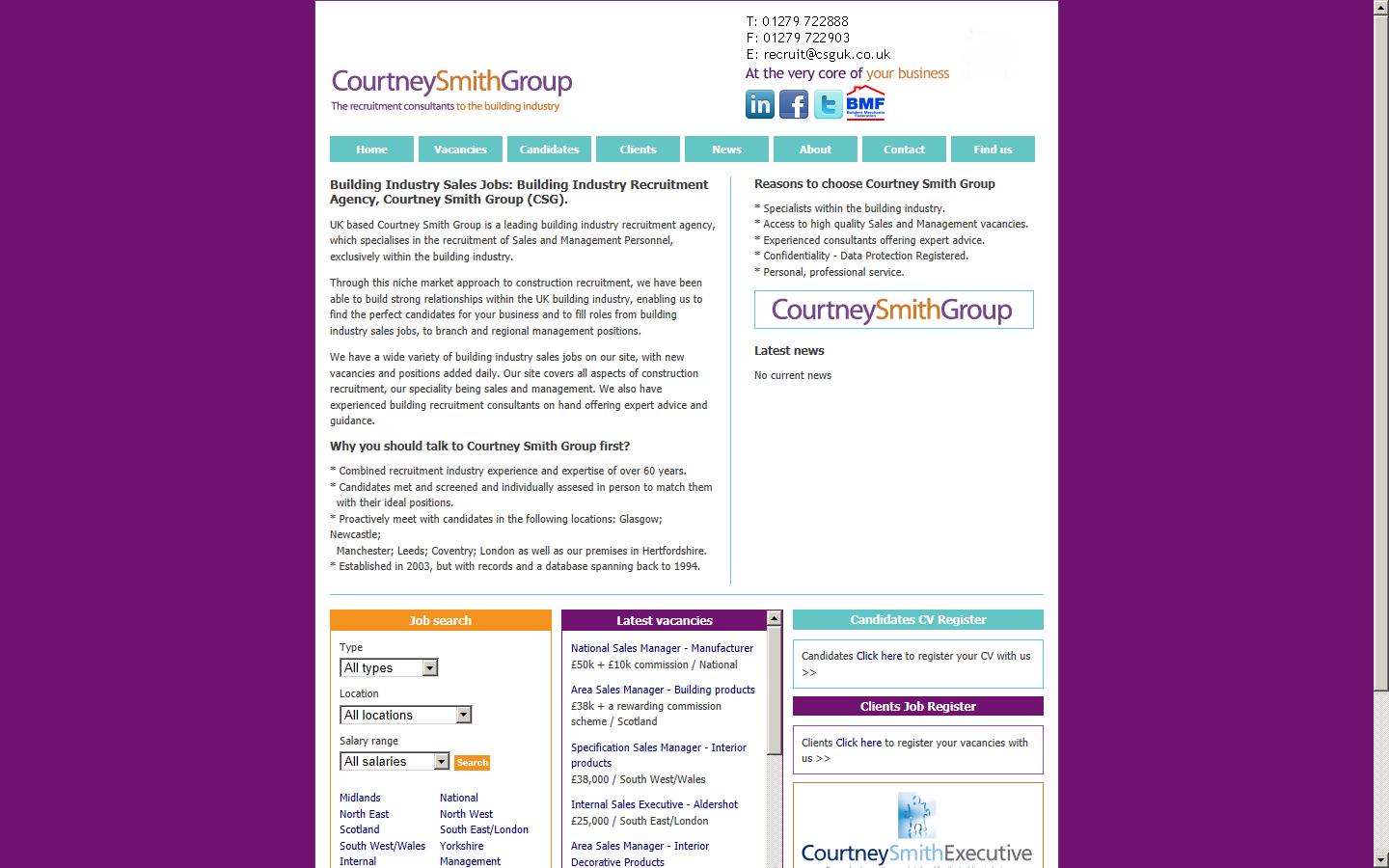 Courtney Smith Group Website