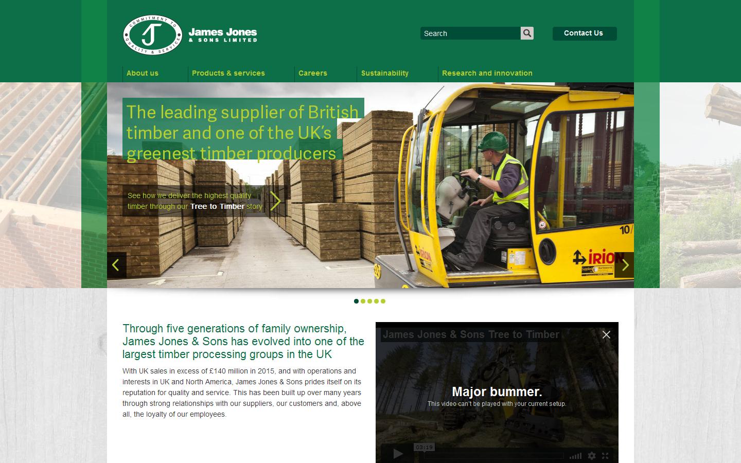 James Jones & Sons Ltd Website