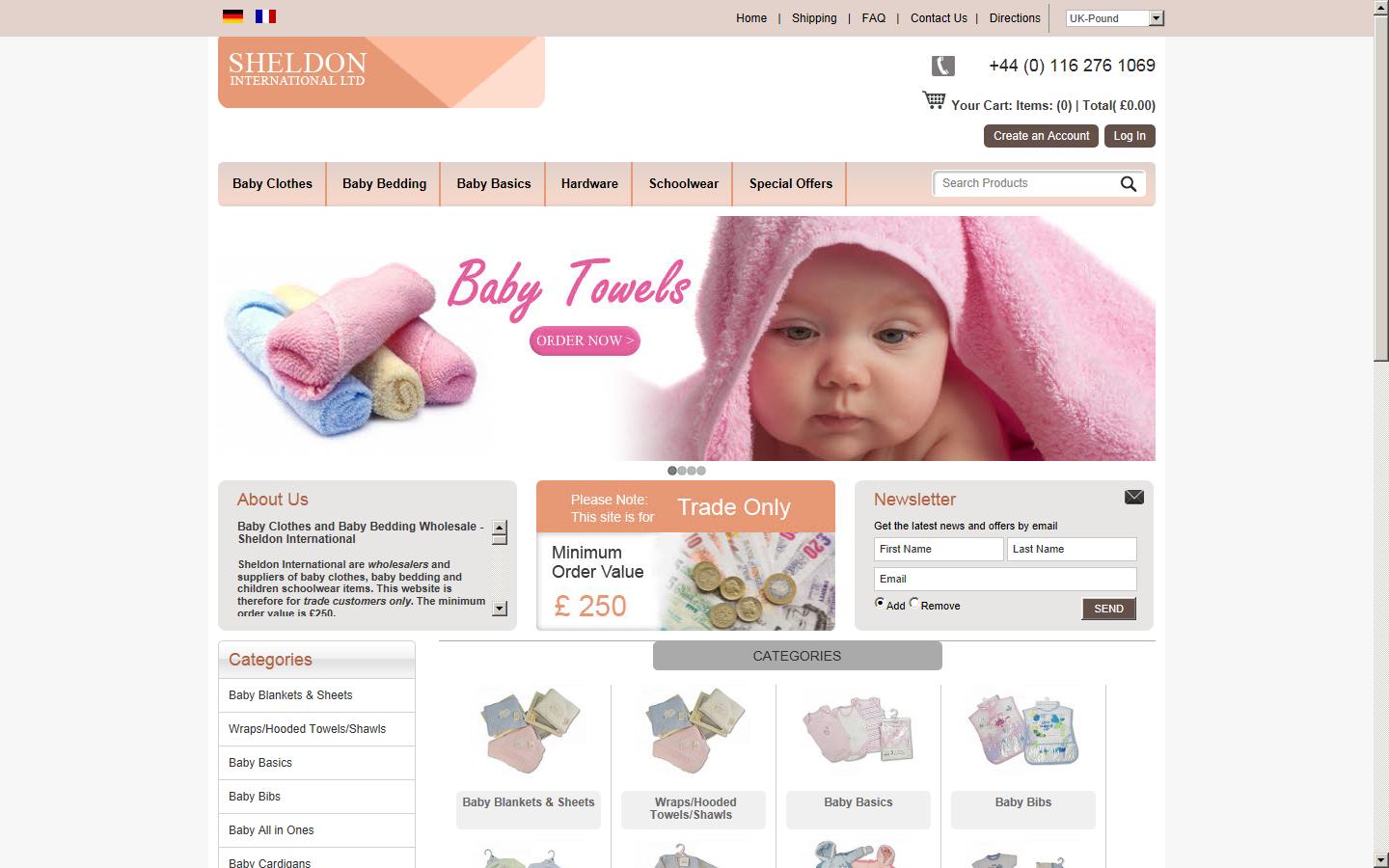 Sheldon International Plc Website