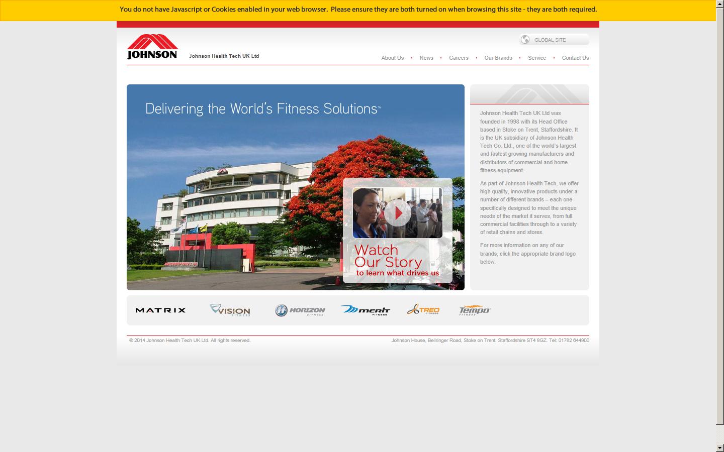 Johnson Health Tech Website