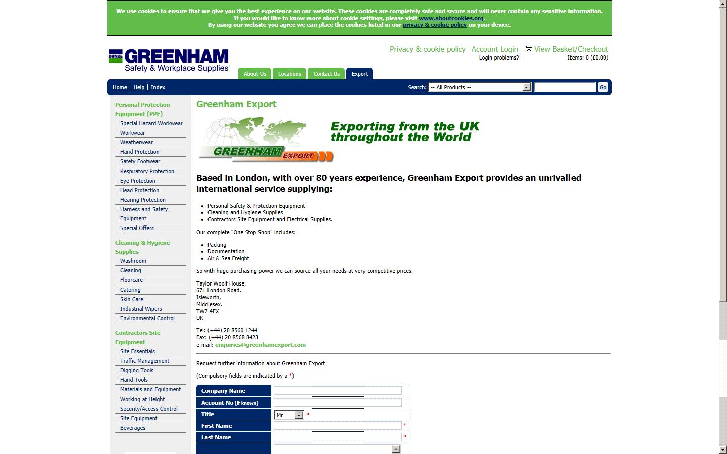 Greenham Website